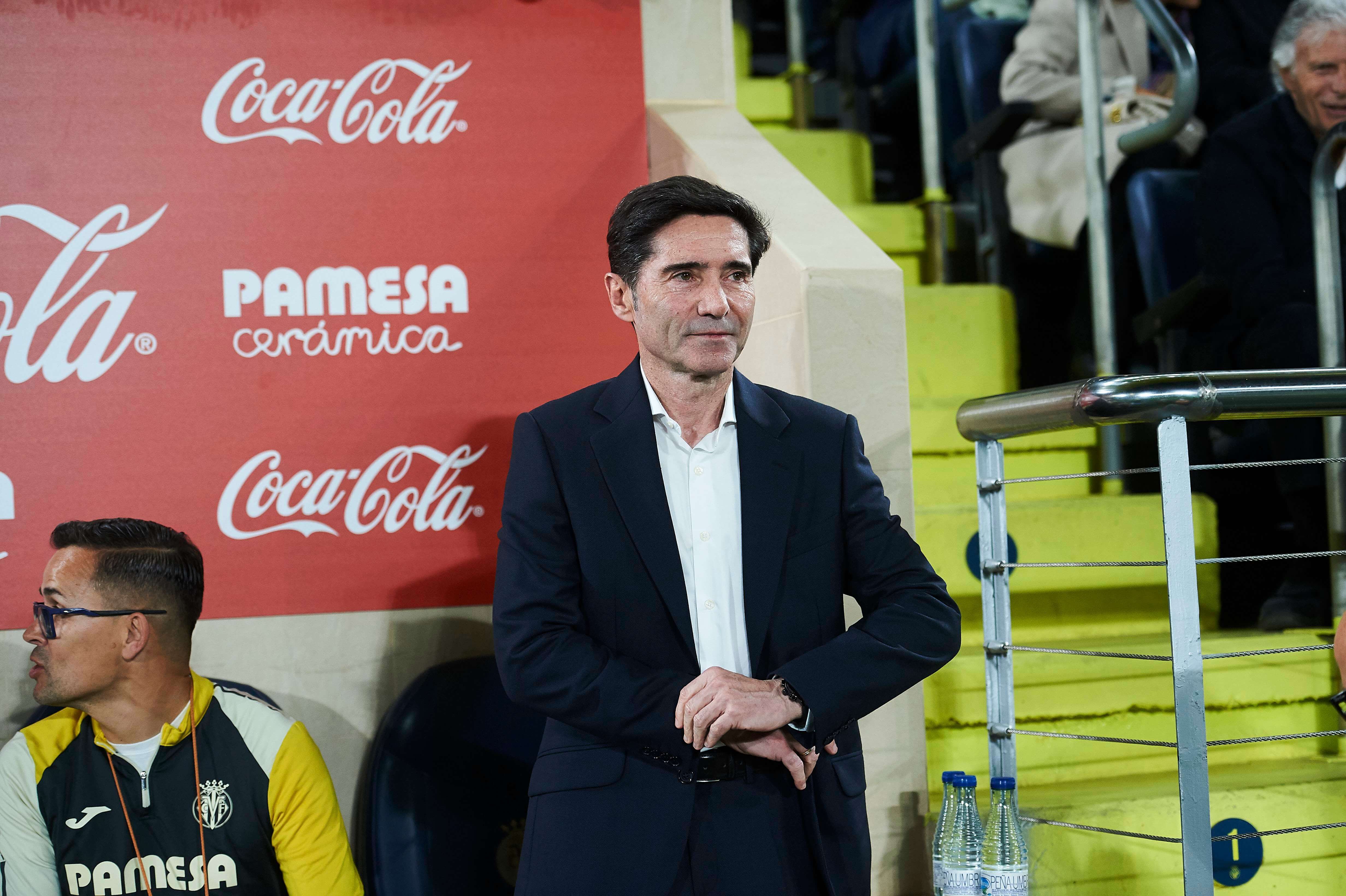  Marcelino García Toral, antes del Villarreal-Athletic.