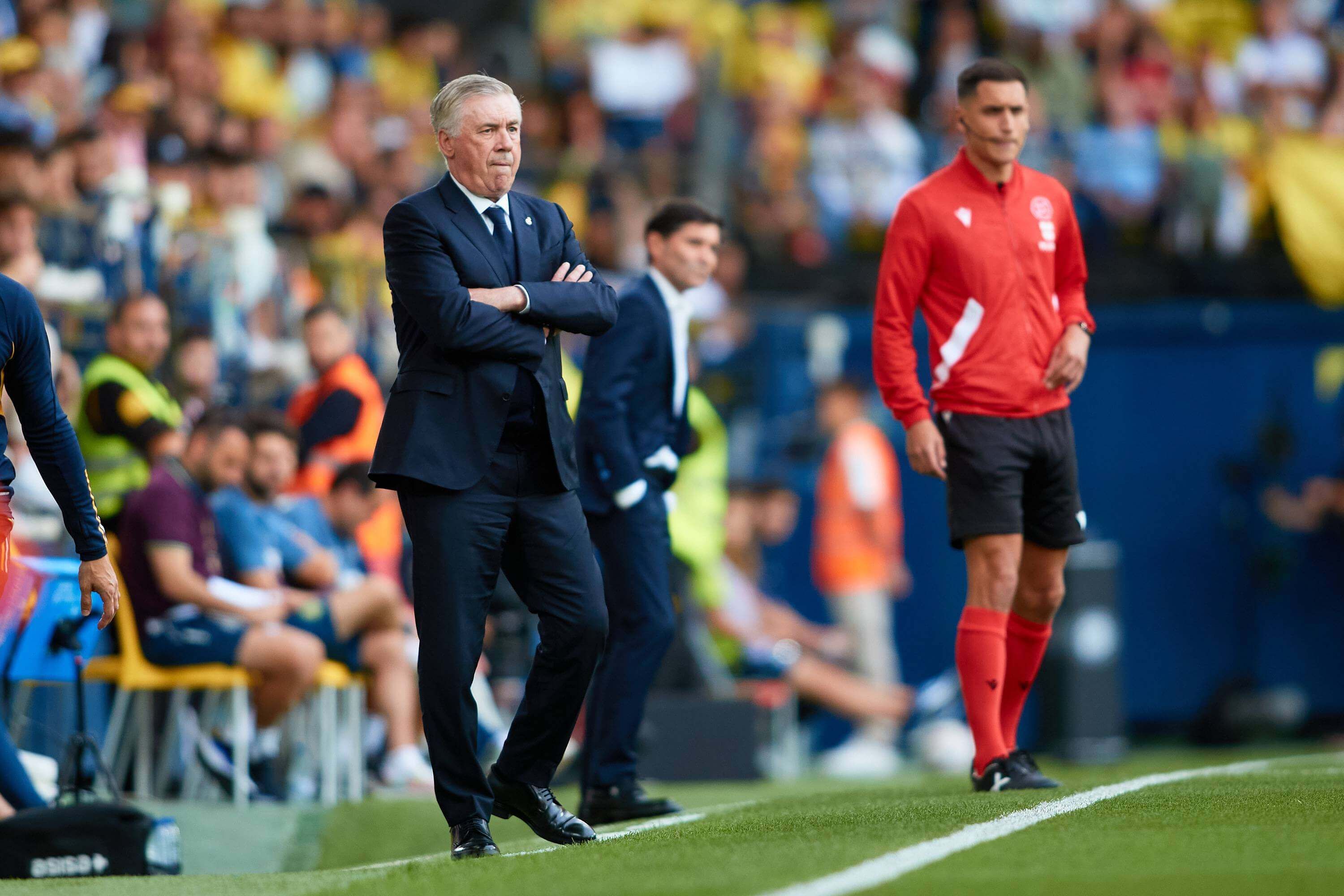 Carlo Ancelotti, durante el Villarreal-Real Madrid.