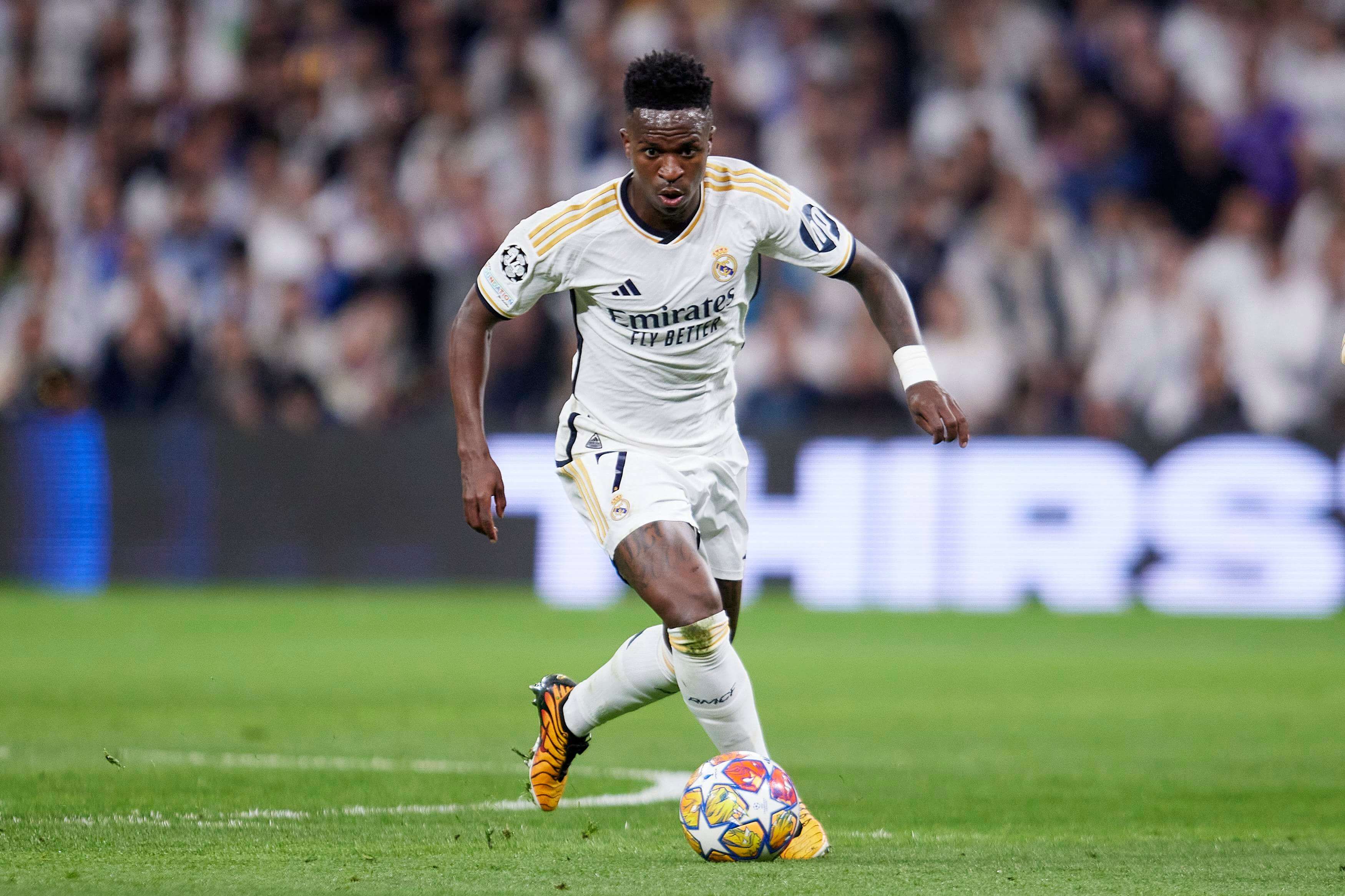  Vinicius, durante el Real Madrid-Manchester City.