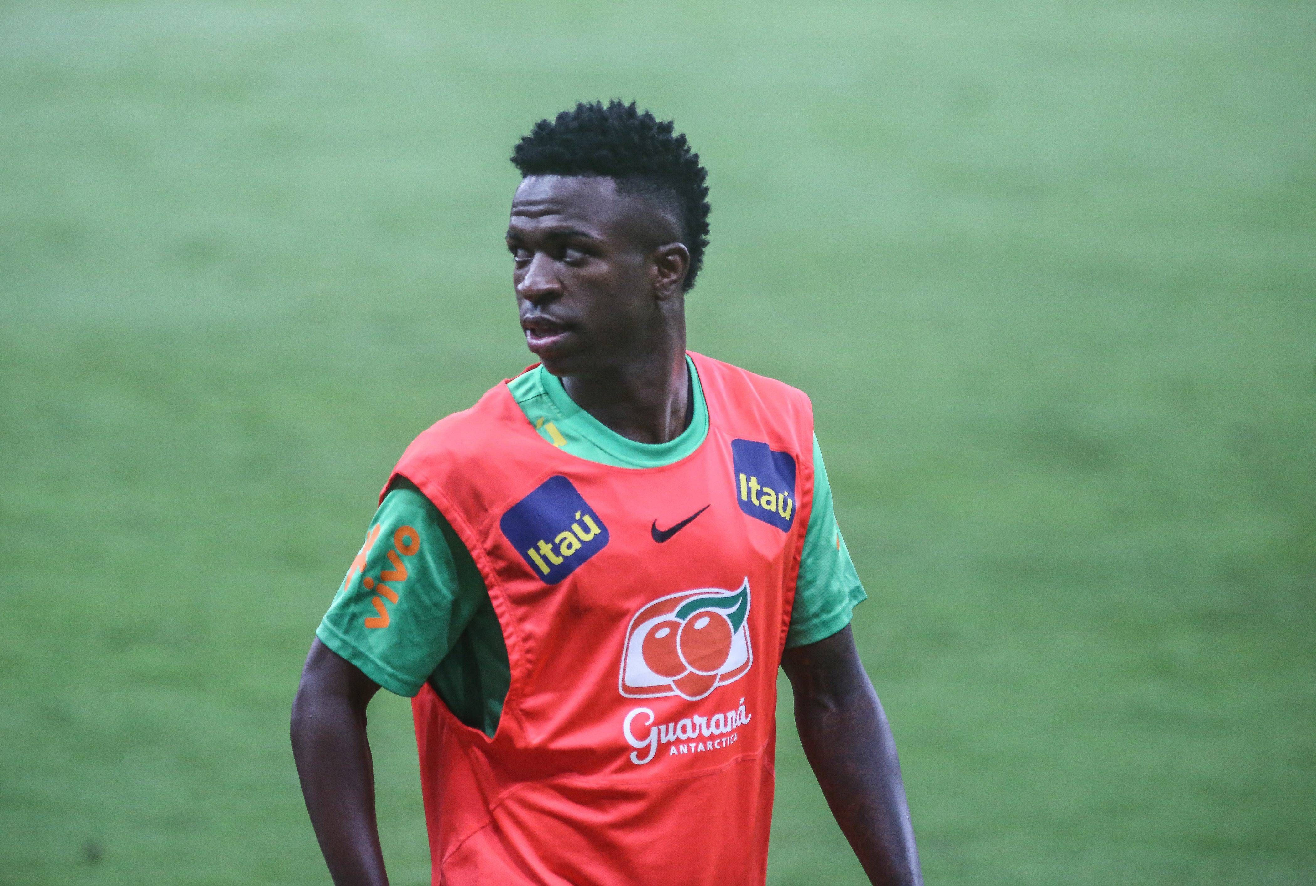 Vinícius, en una sesión con Brasil.