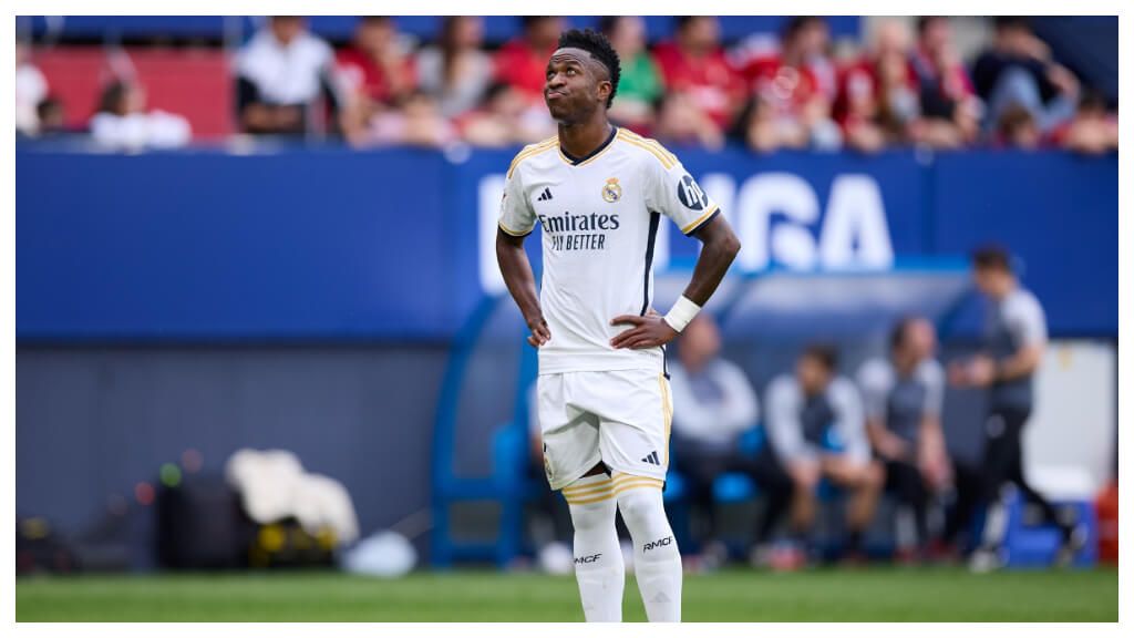 Vinicius Jr, durante el Osasuna-Real Madrid.