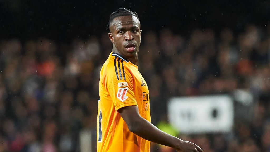  Vinicius, en el partido contra el Valencia.