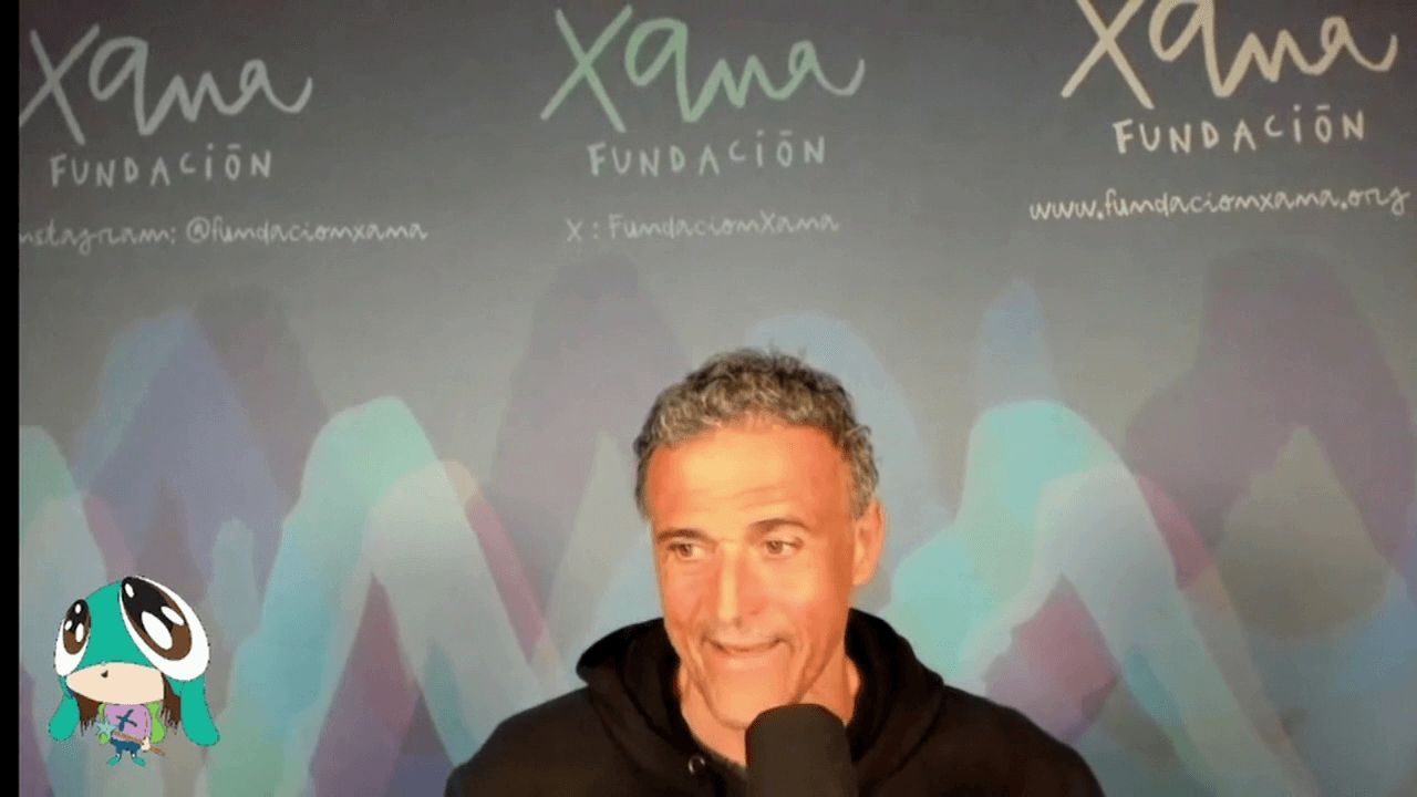  Luis Enrique durante su directo en Twitch. (Fuente: canal de Twitch luisenrique21)