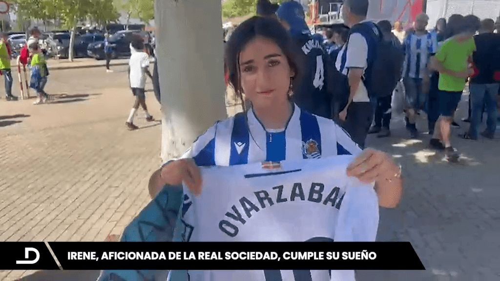  Irene, orgullosa con la camiseta de su ídolo
