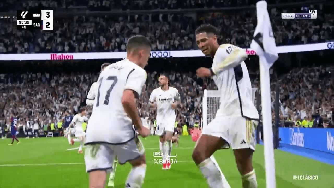 Jude Bellingham celebra su gol ante el FC Barcelona (Redes Sociales)