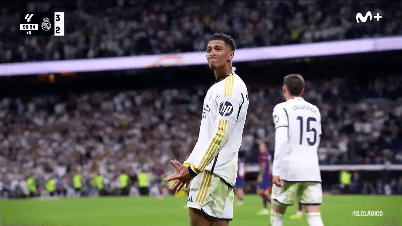  Jude Bellingham celebra su gol ante el FC Barcelona (Redes Sociales)