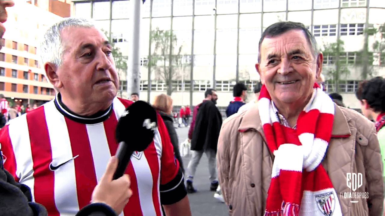 Momento en el que comenzó 'la vacilada' de estos athleticzales (Movistar +)