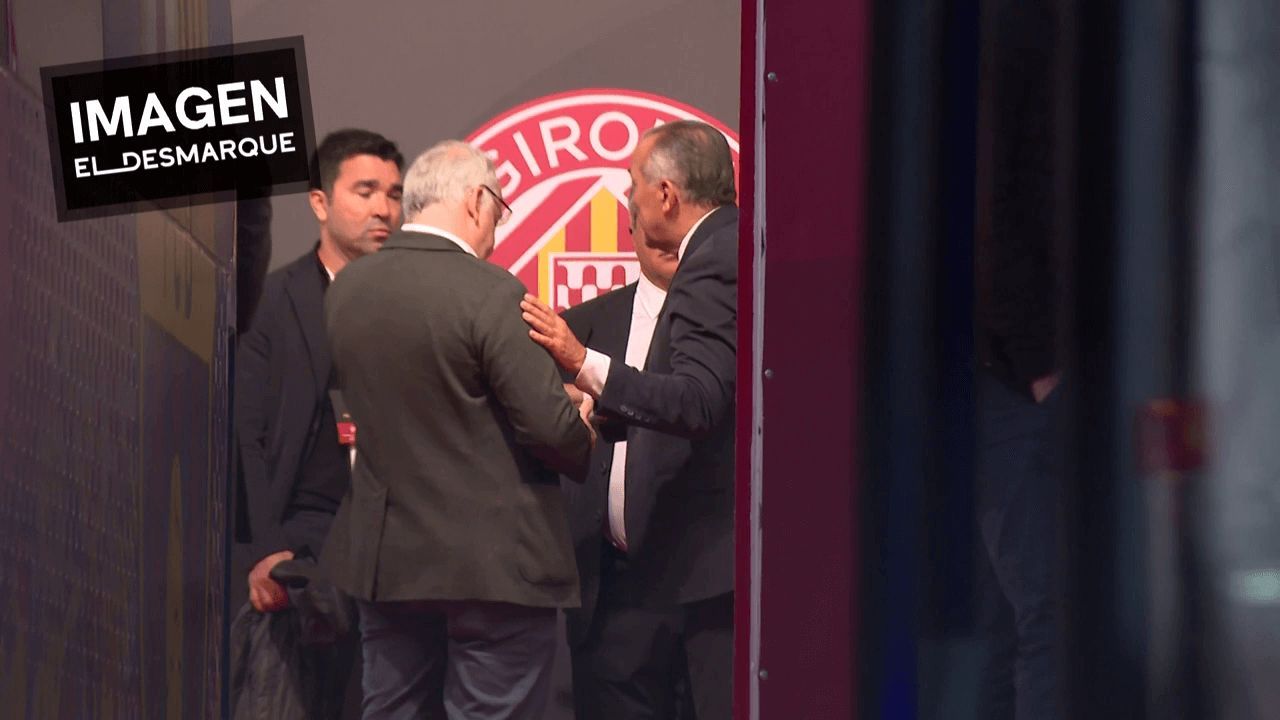 Los directivos del Barcelona hablando de lo sucedido en Girona (ElDesmarque)