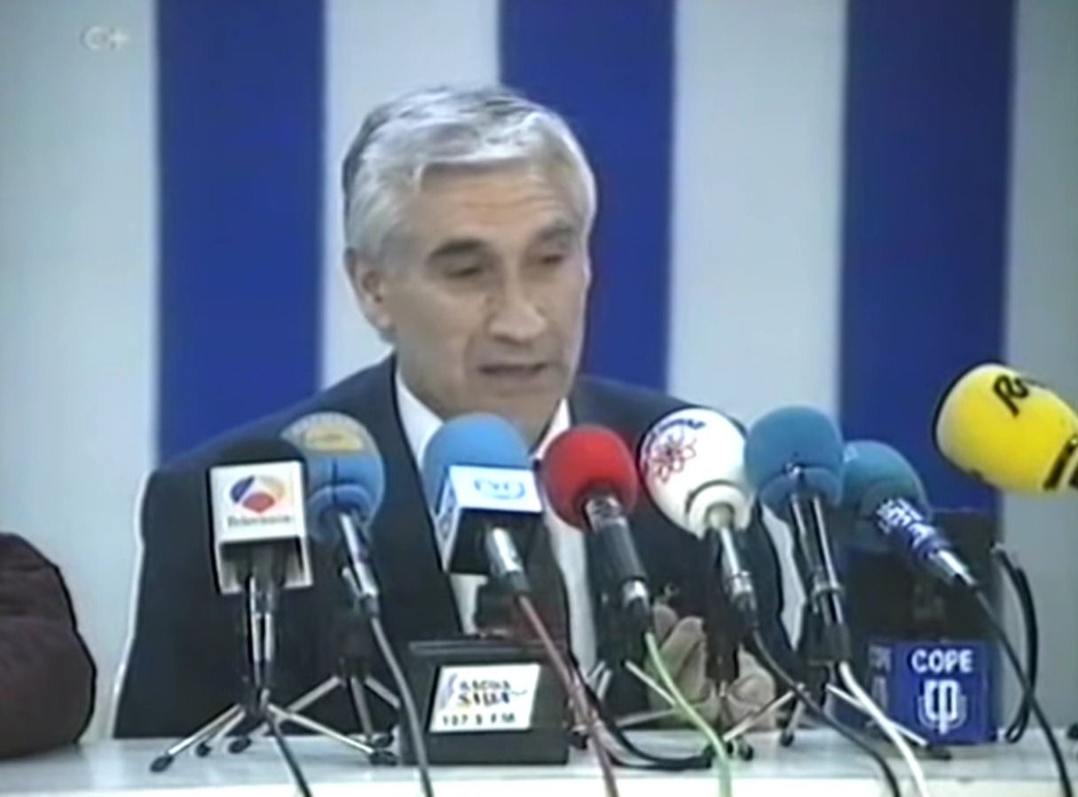 Arsenio Iglesias en rueda de prensa