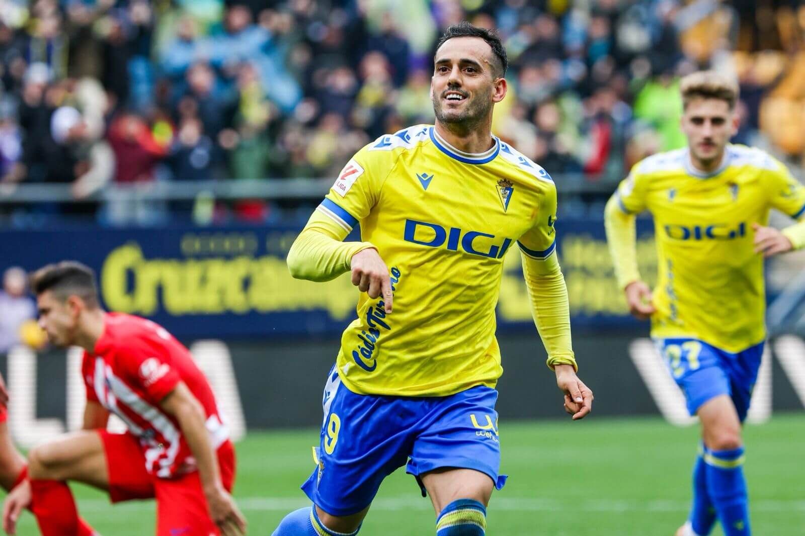  Celebración del 2º gol de Juanmi en el Cádiz - Atleti.