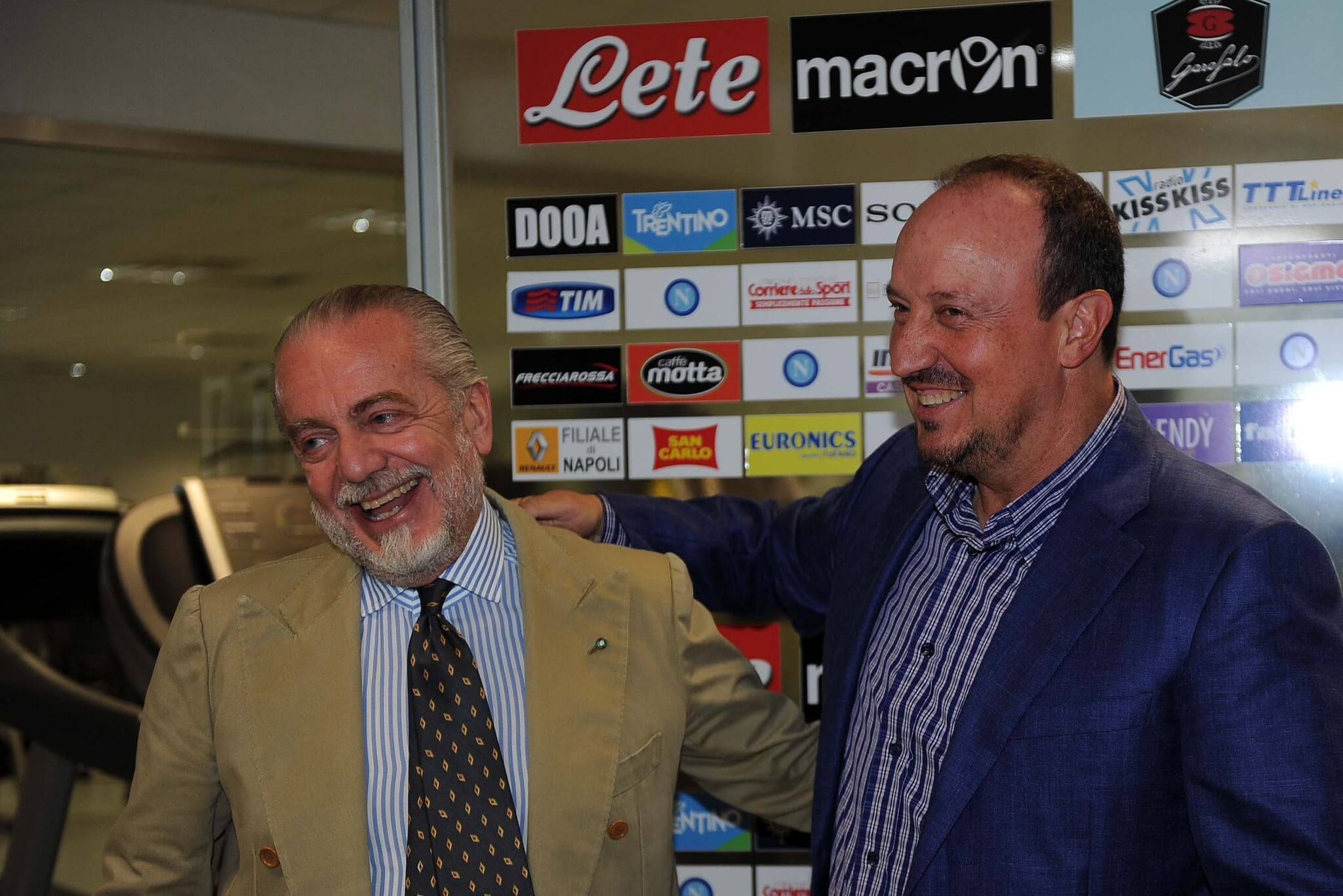  Aurelio De Laurentiis y Rafa Benítez.