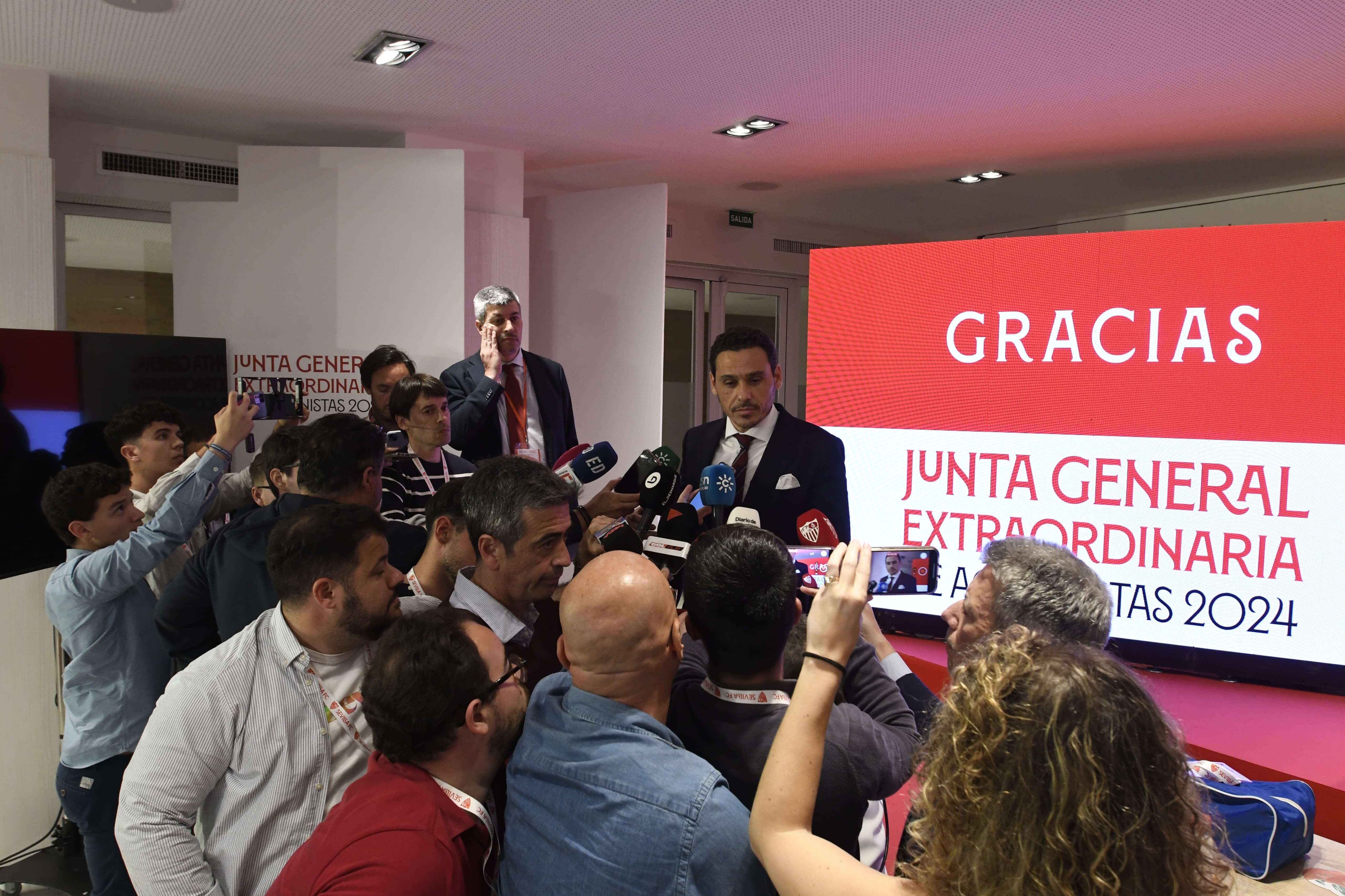 Del Nido Carrasco, tras la Junta de Accionistas.