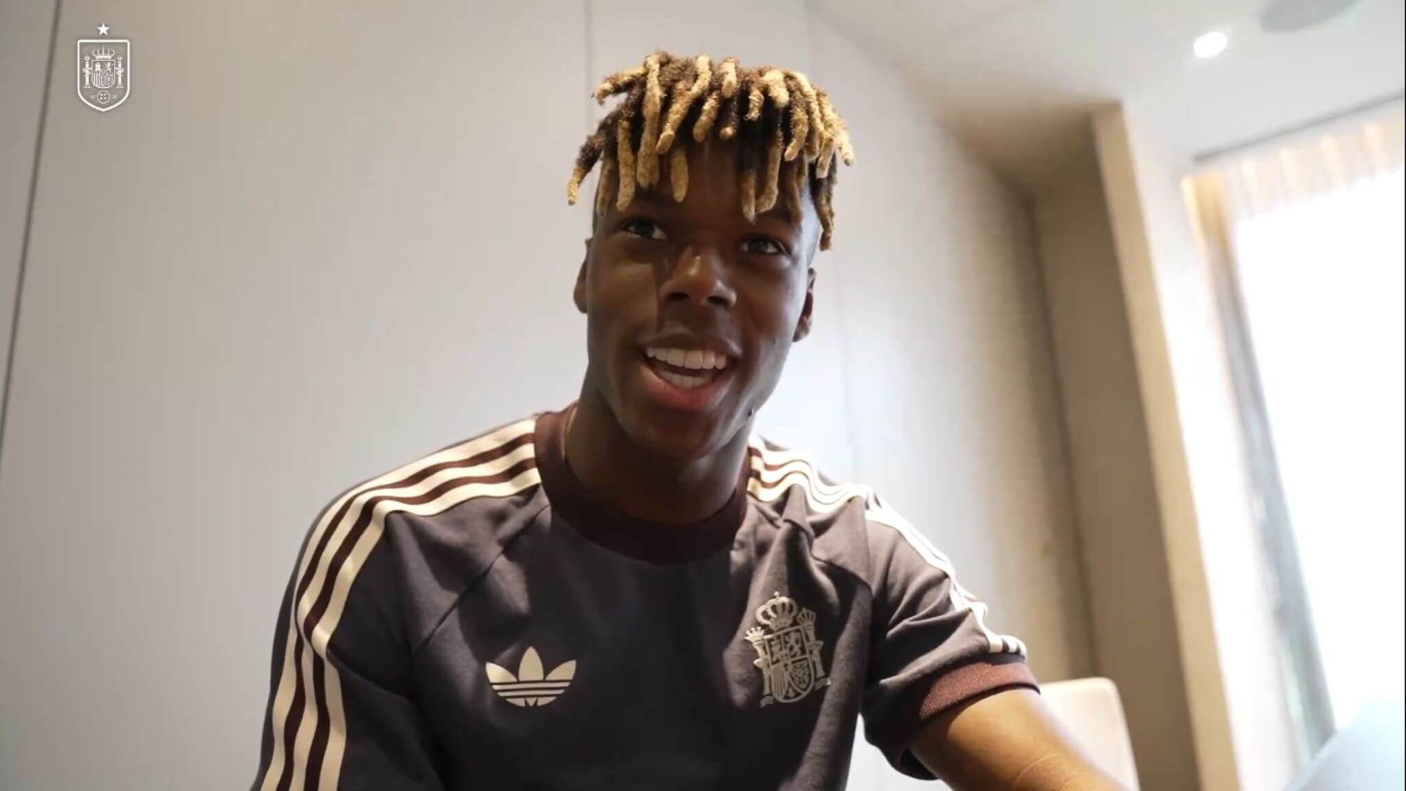  Nico Williams en la concentración de la Selección Española.