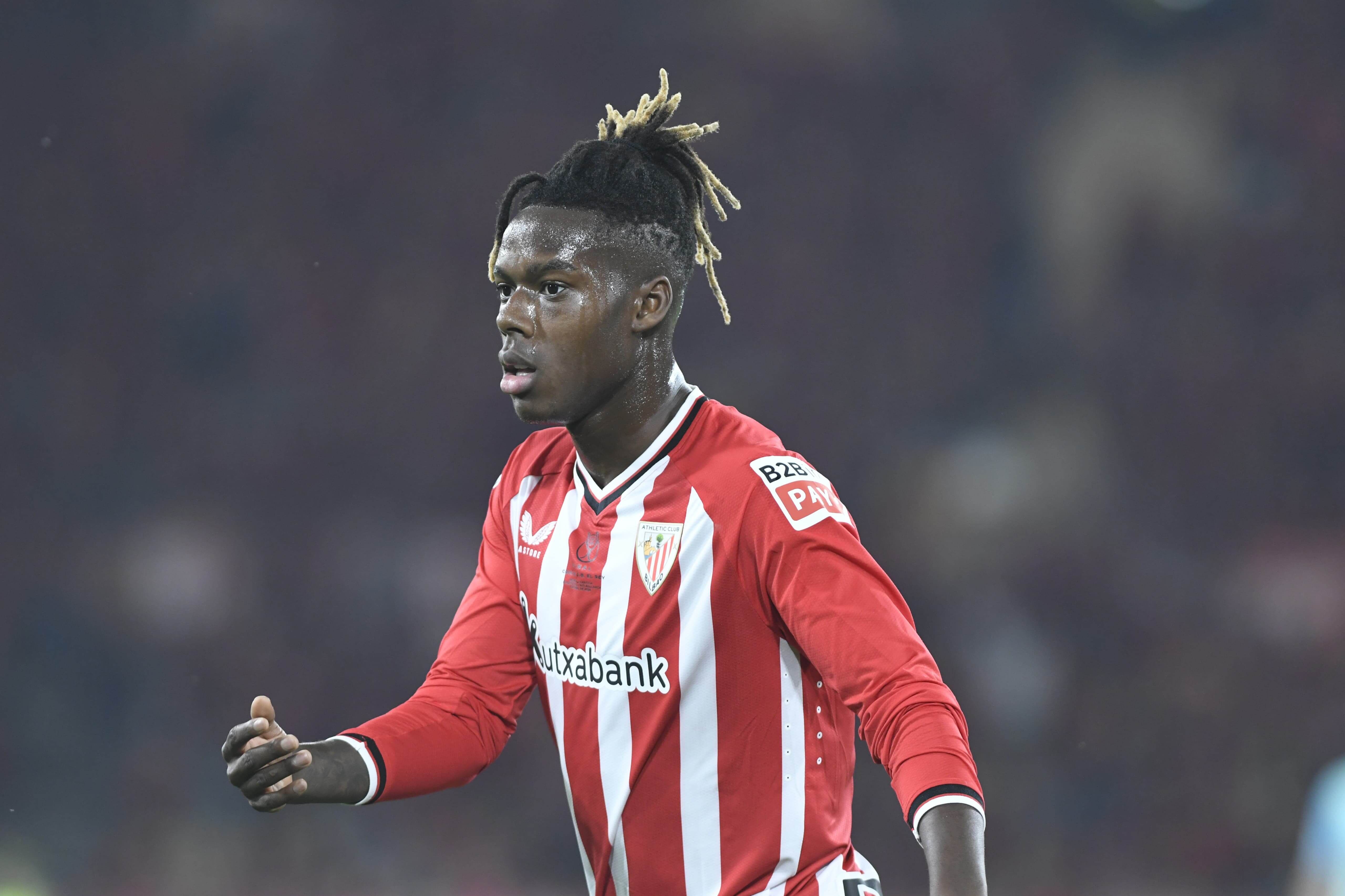  Nico Williams, durante la final de Copa.