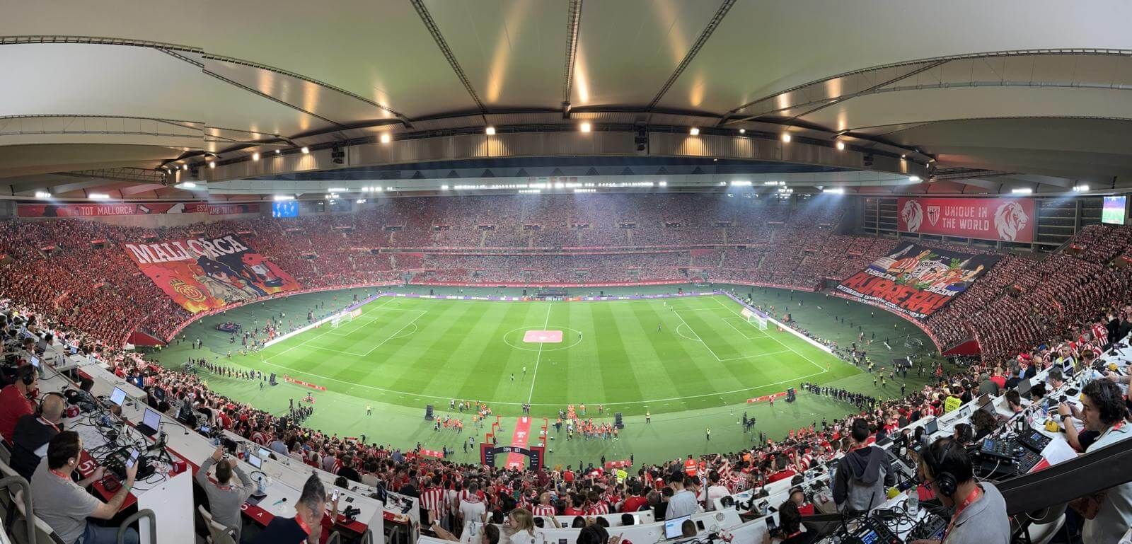 Aspecto del Estadio de La Cartuja en la final de la Copa del Rey 2024 (foto: Jesús Borrero).