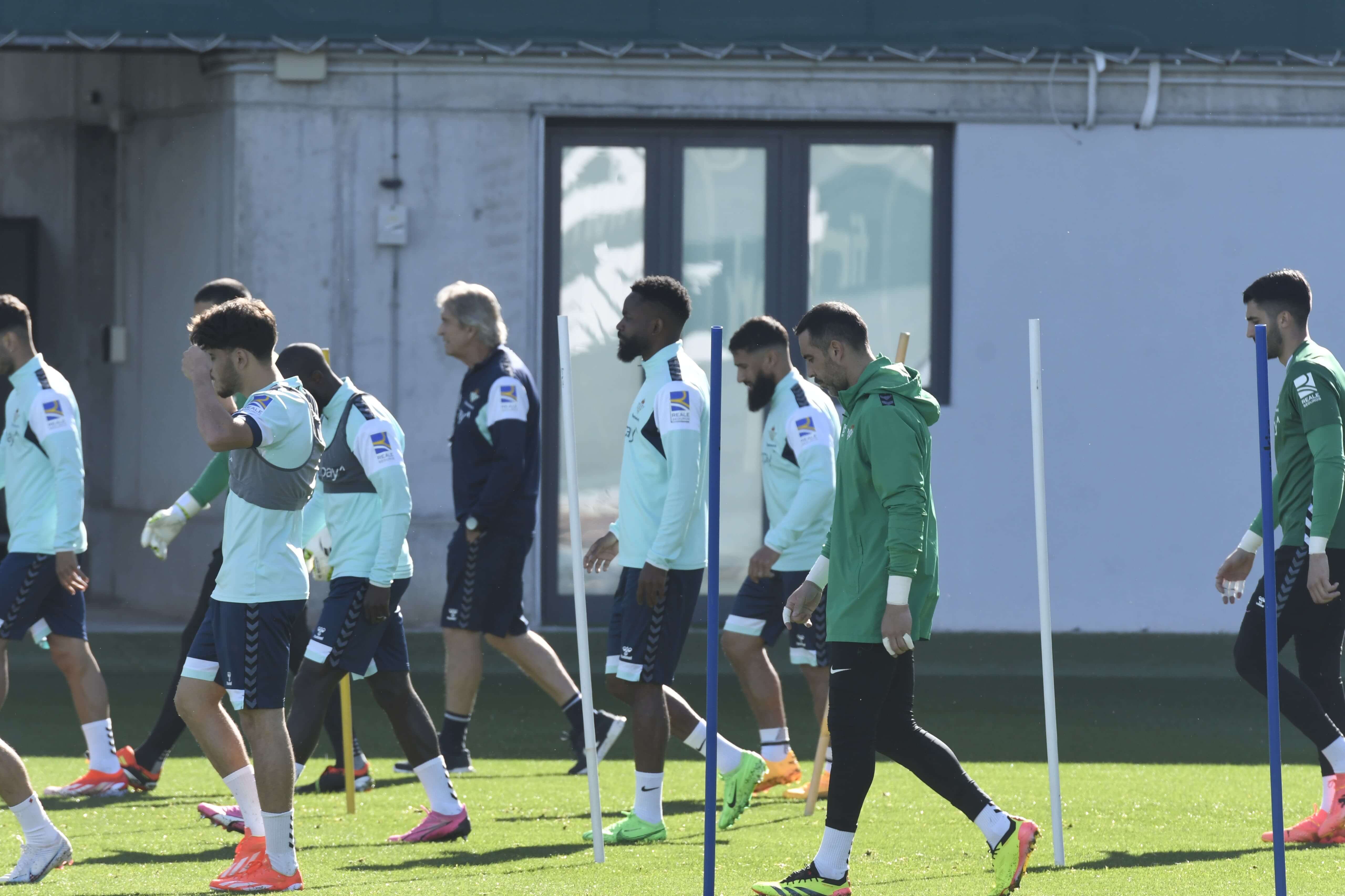  Imagen del entrenamiento del Betis