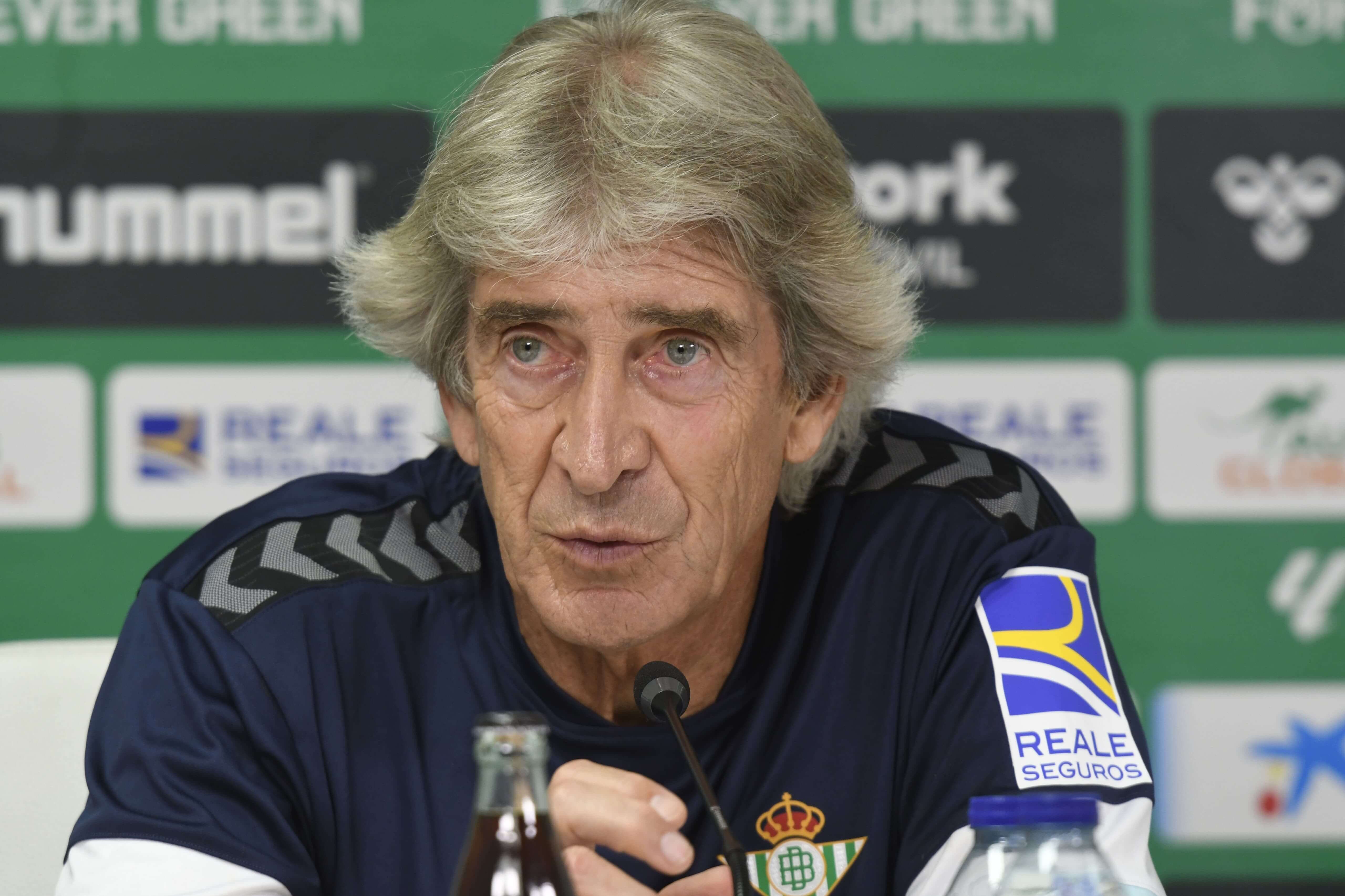 Manuel Pellegrini, en sala de prensa