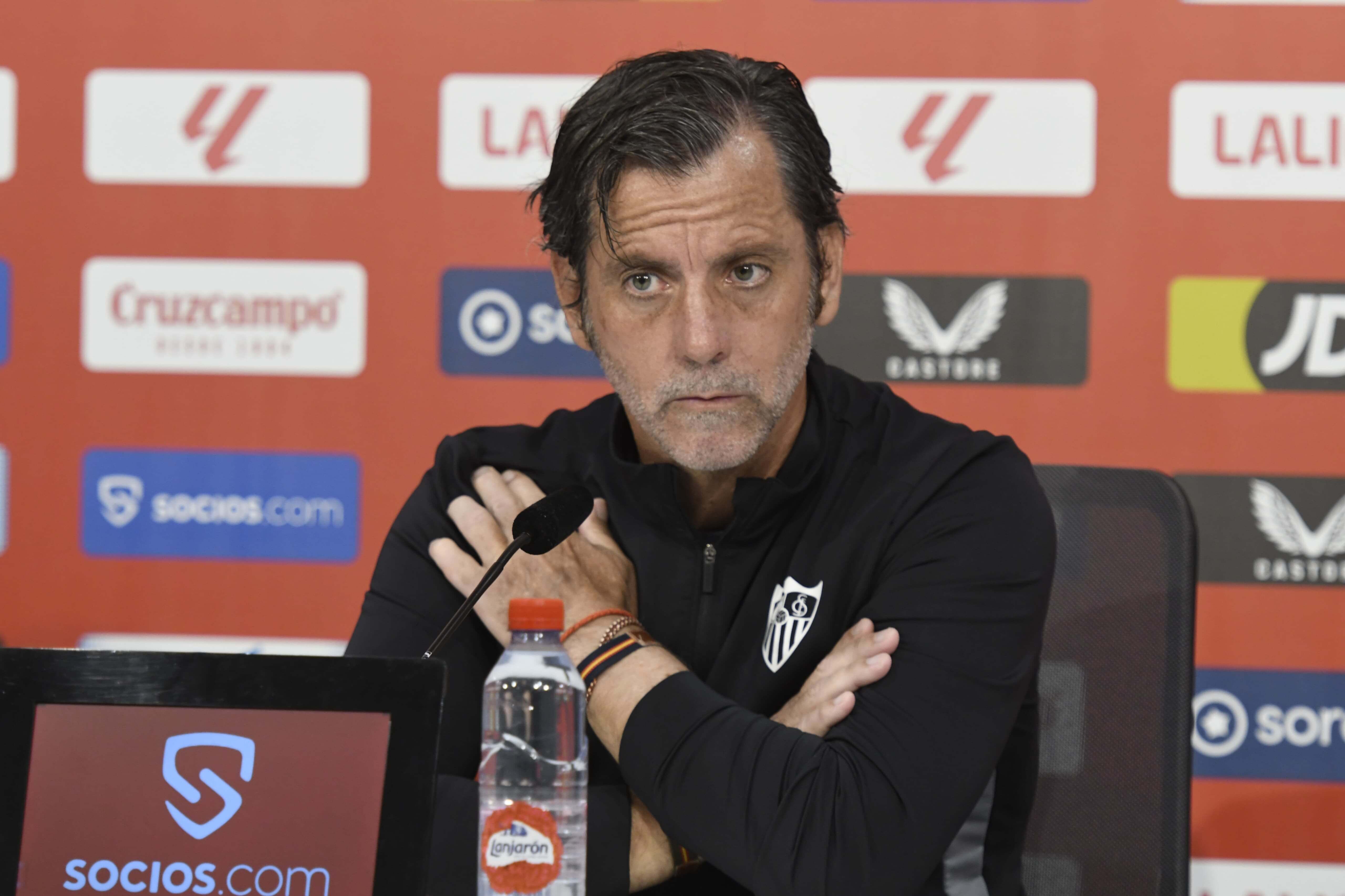  Quique Sánchez Flores, en sala de prensa.