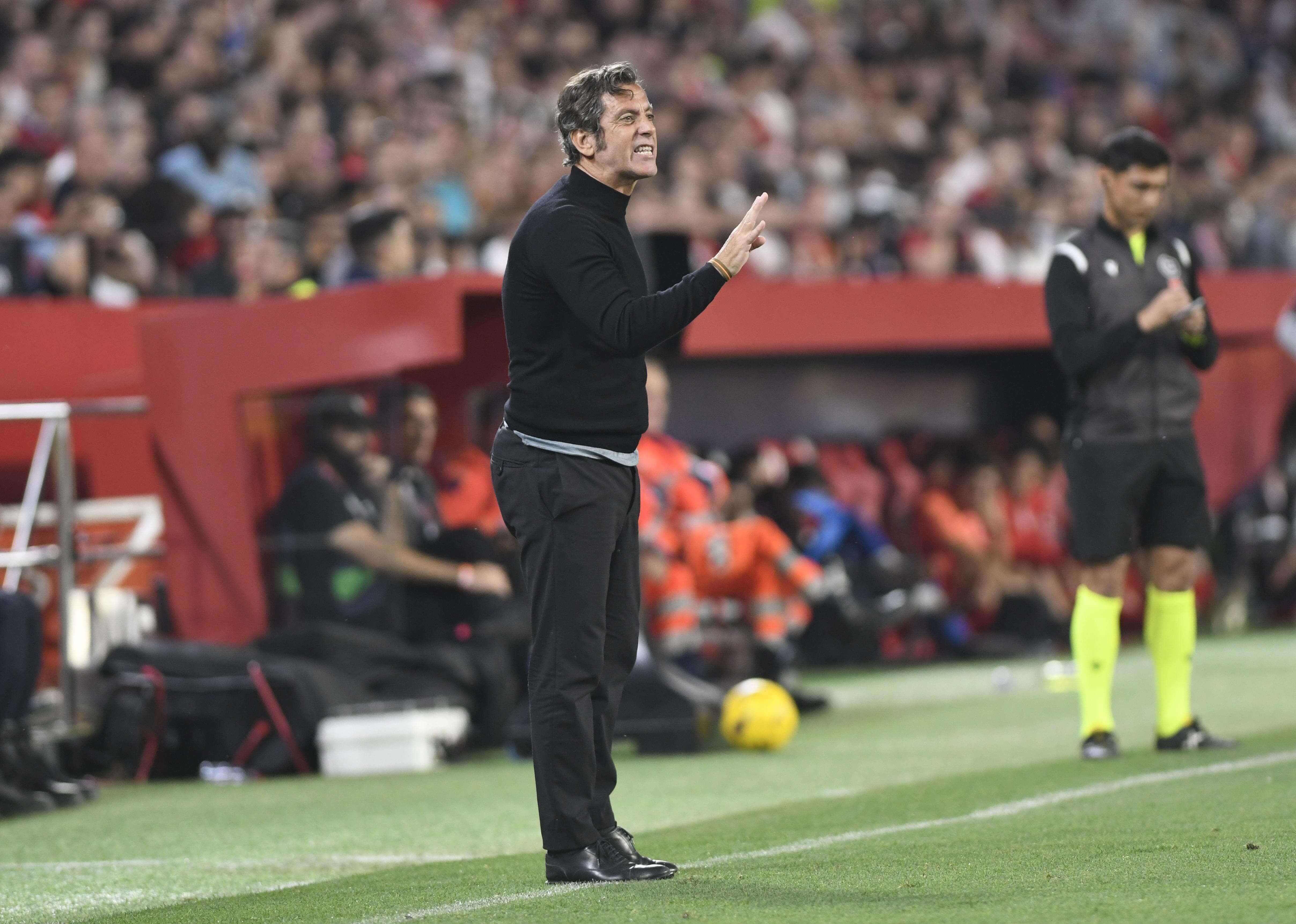  Quique Sánchez Flores, ante el Mallorca.