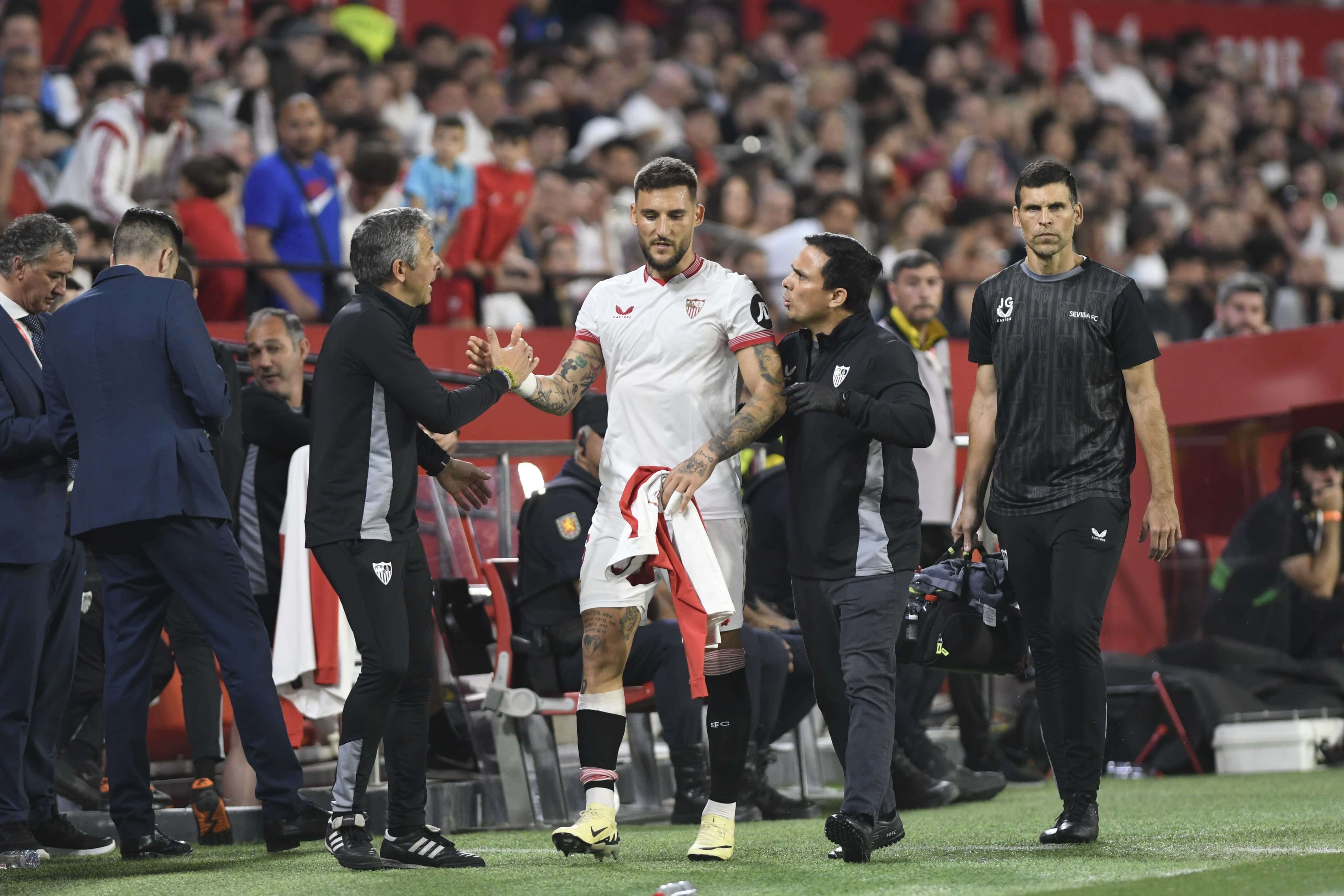  Gudelj se marchó lesionado ante el Mallorca