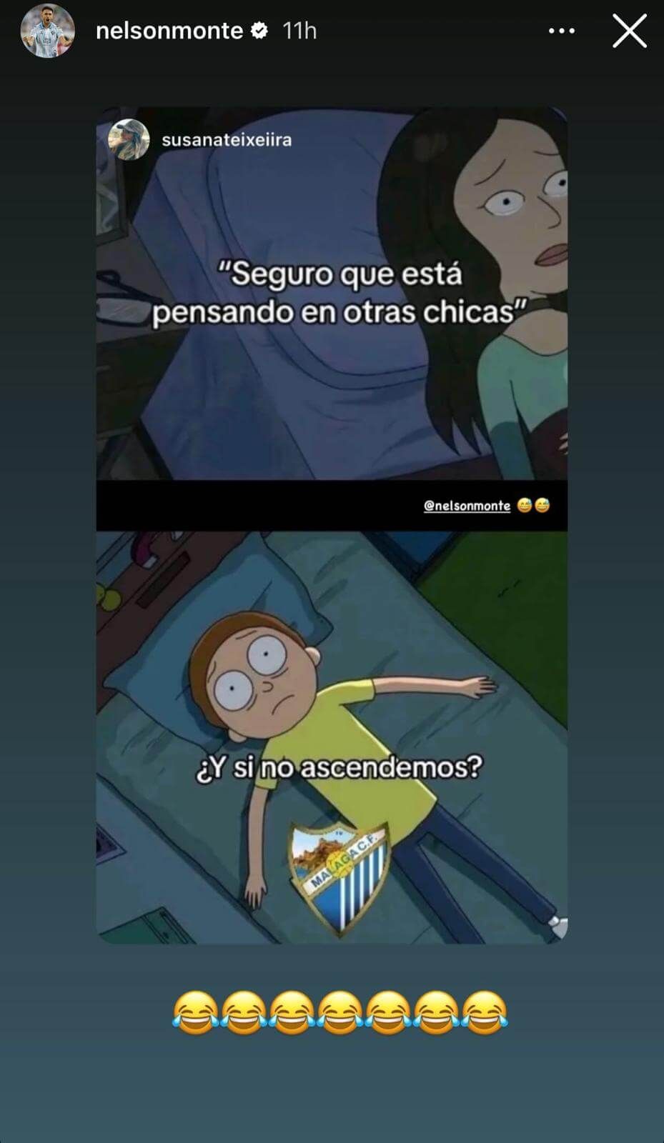 Fotos: Instagram de Nelson Monte y Susana Teixeira