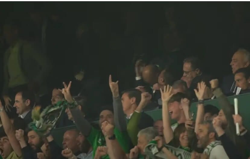 La reacción de Joaquín y Manu Fajardo en el gol de Isco