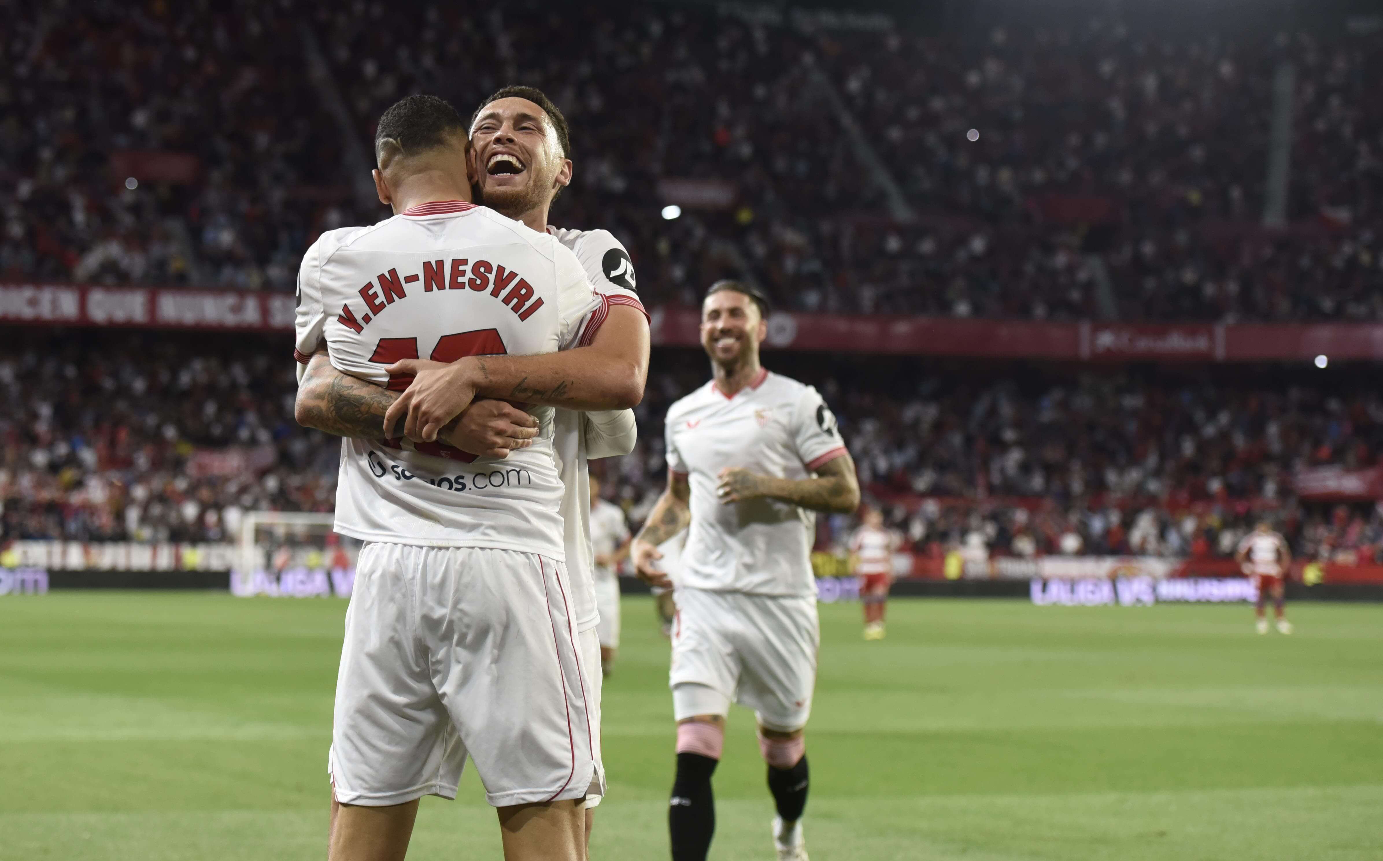  Celebración del gol de En-Nesyri.
