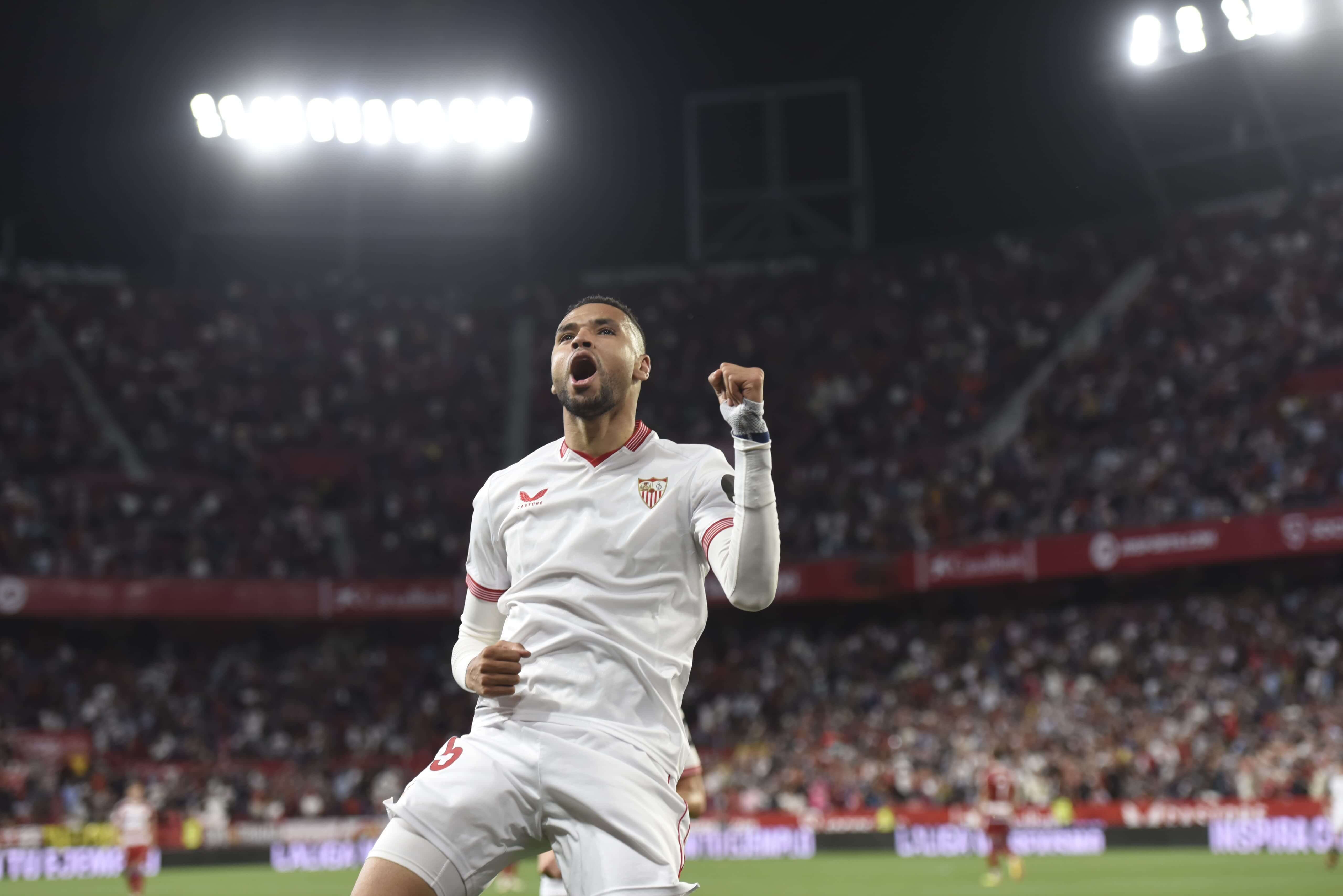  Celebración del gol de En-Nesyri.