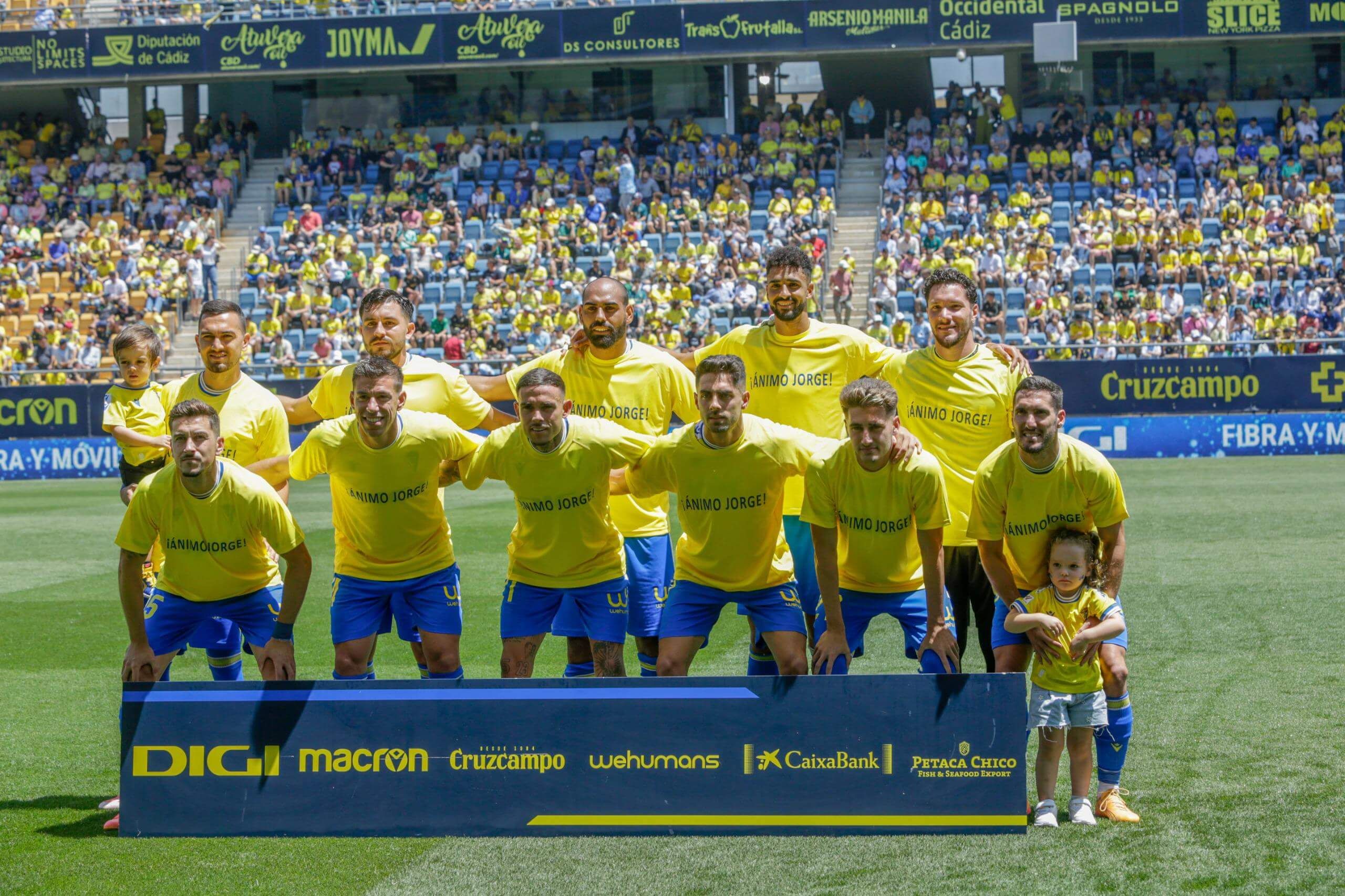 El once amarillo en el Cádiz - Getafe.