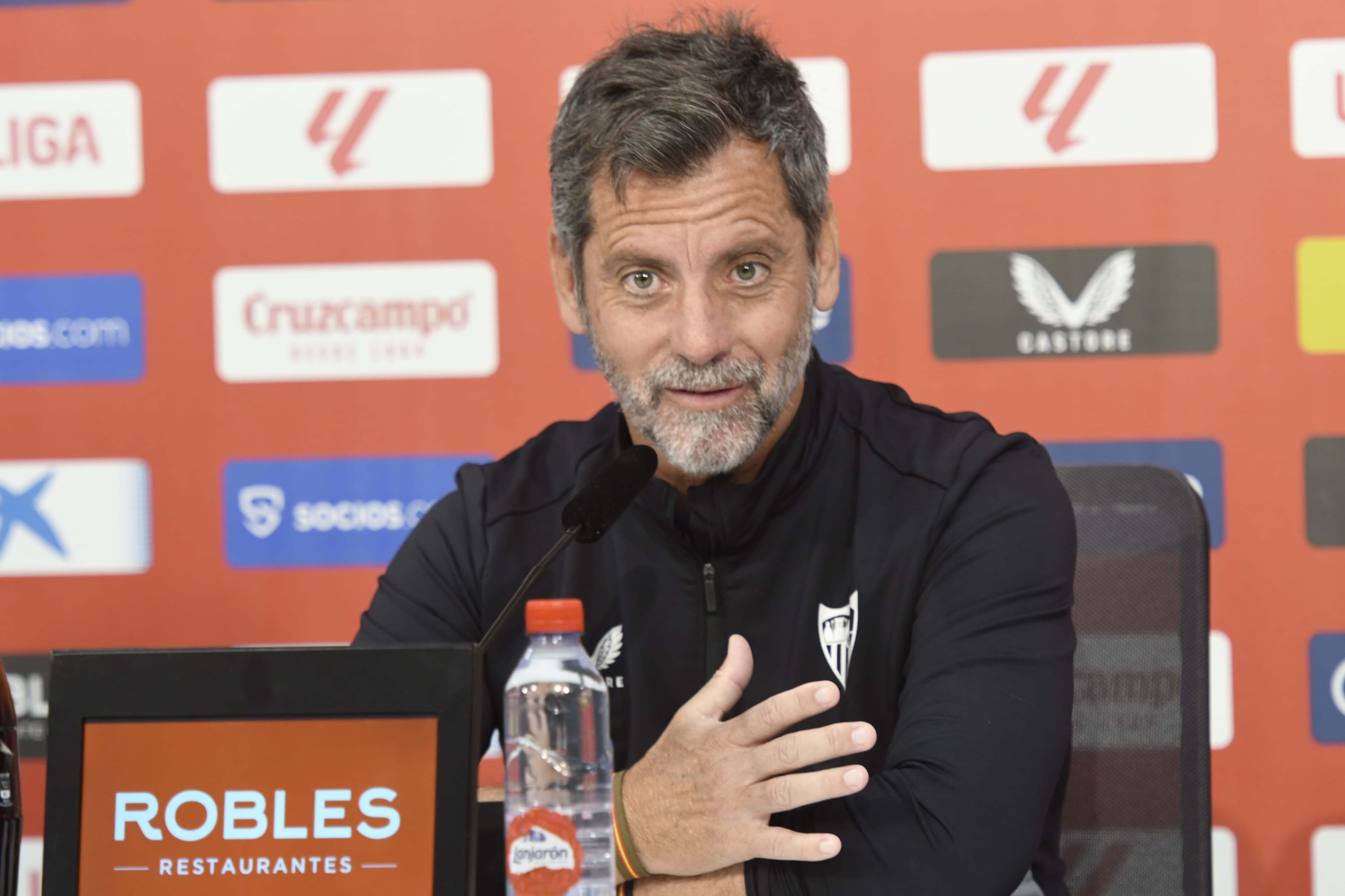 Quique Sánchez Flores, en sala de prensa.