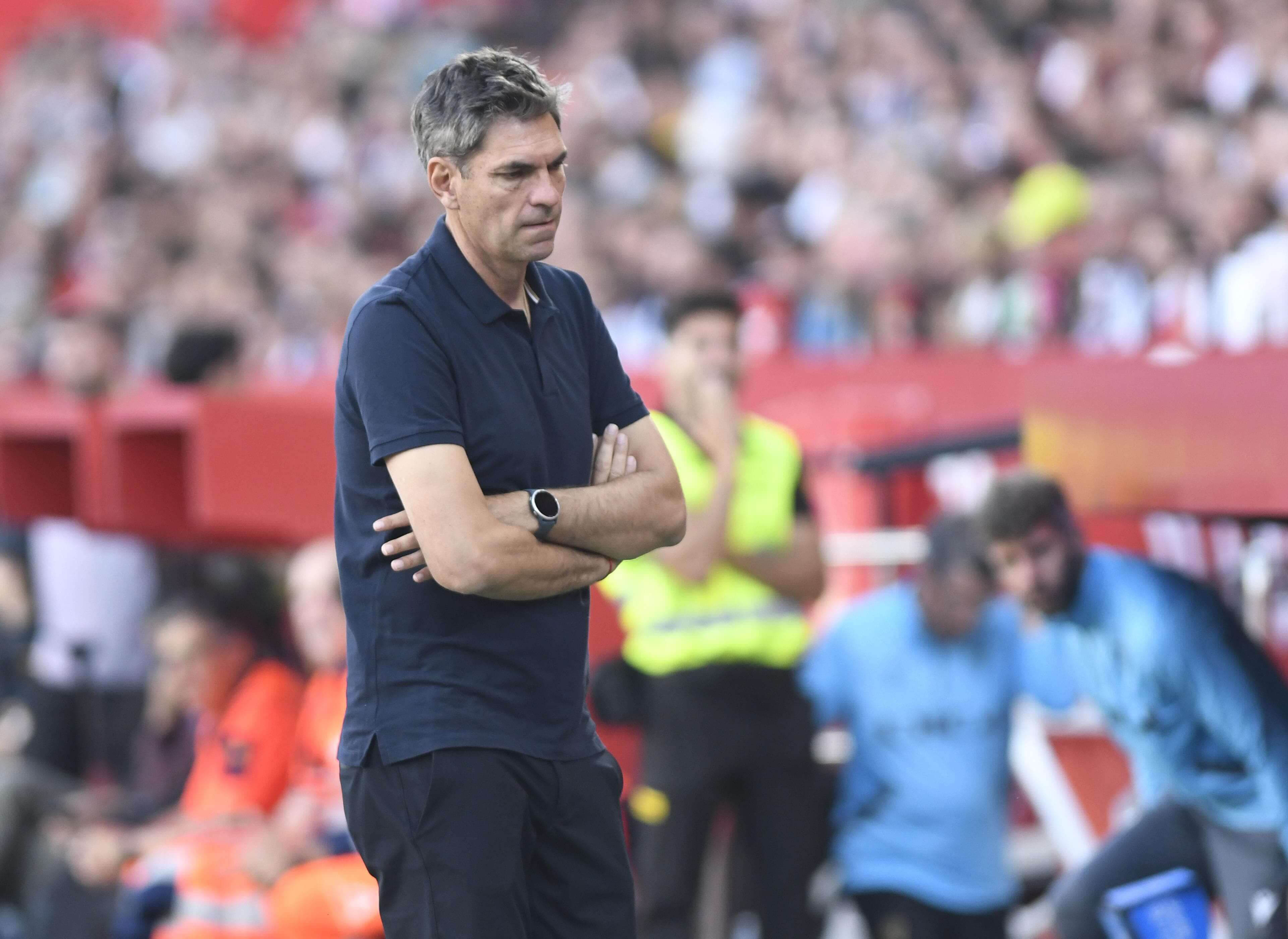  Mauricio Pellegrino, en el Sevilla - Cádiz.
