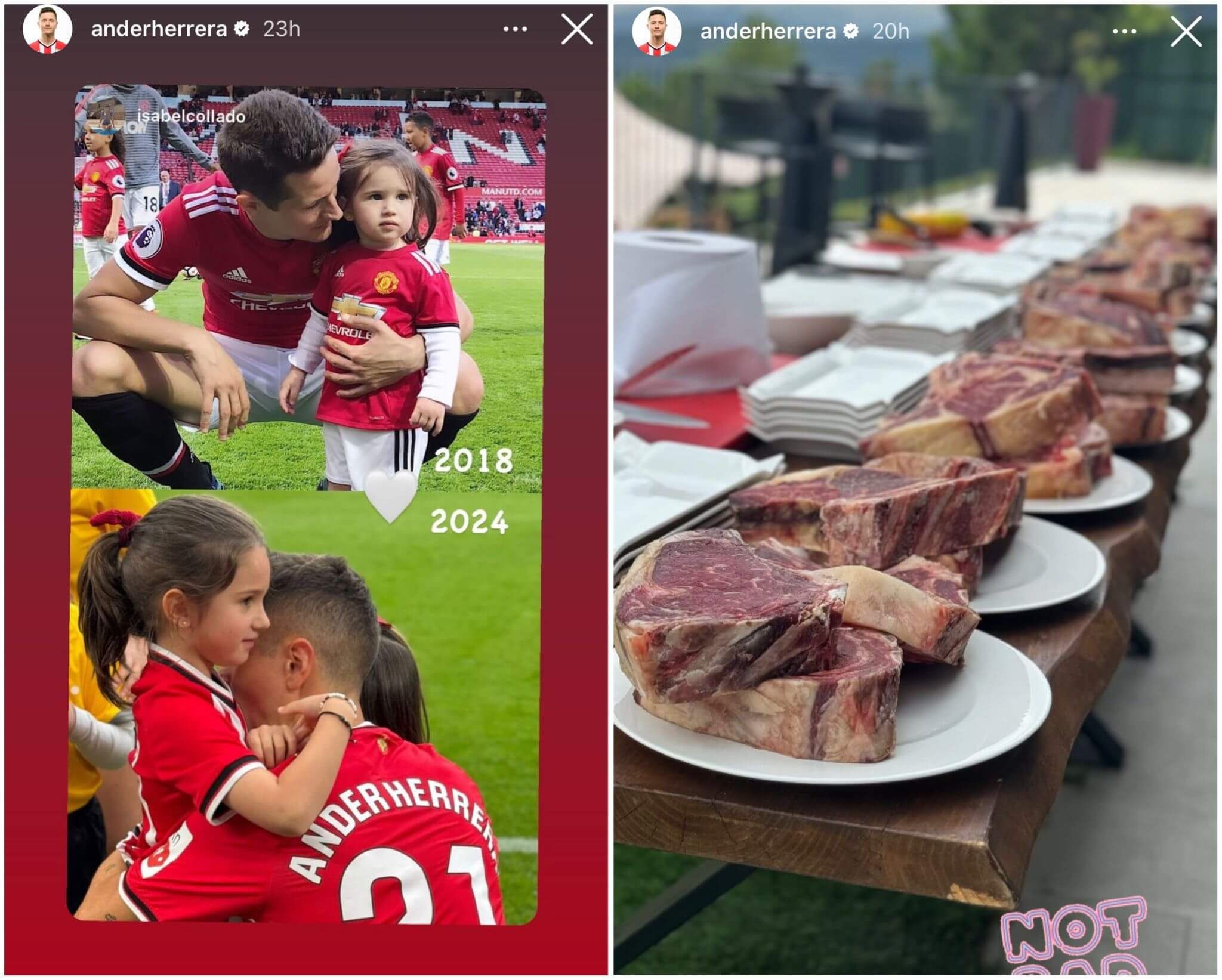  Las imágenes de Ander Herrera que la afición del Athletic interpreta como una posible despedida.