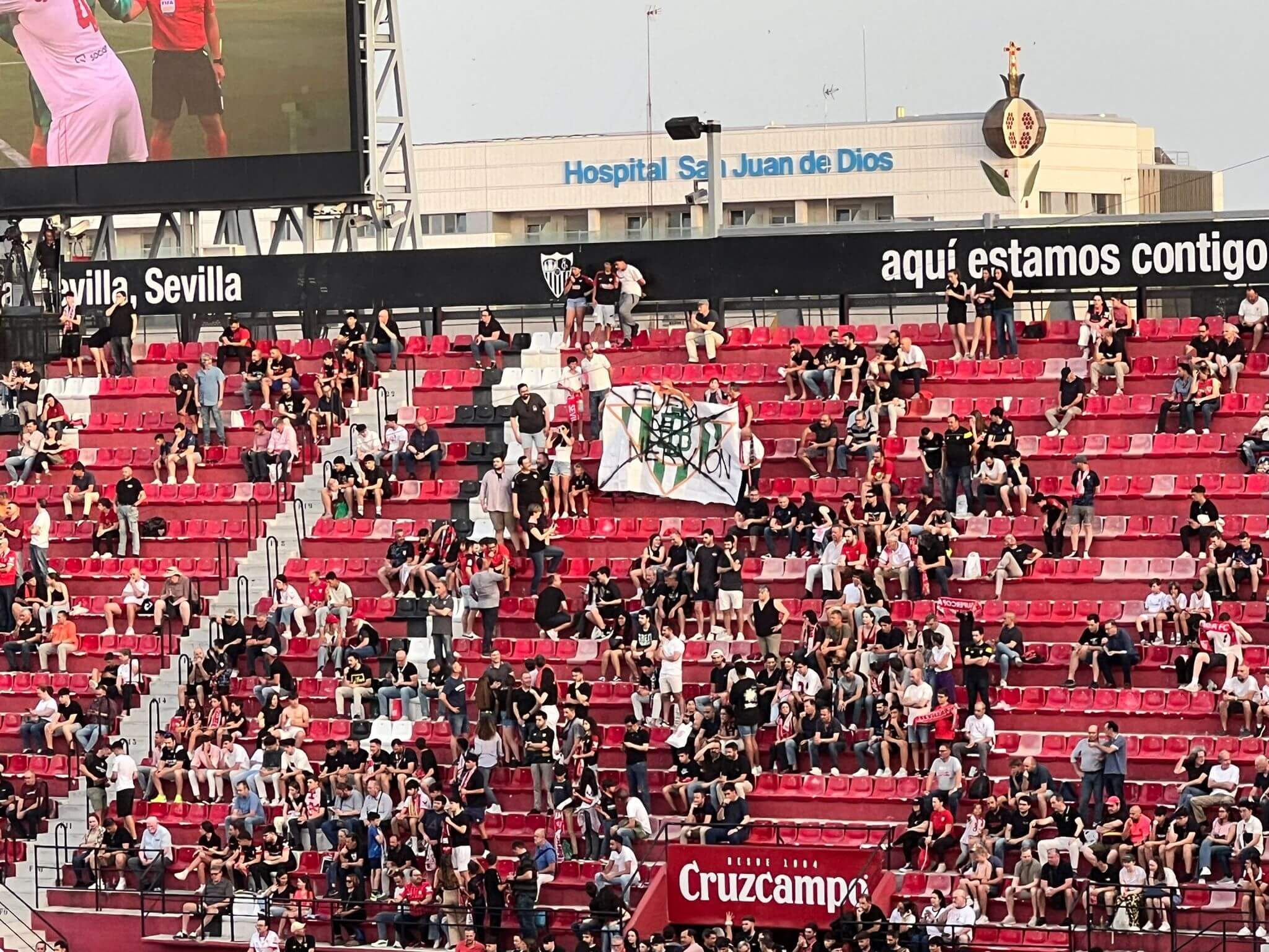  Pancarta mostrada en Gol Sur.