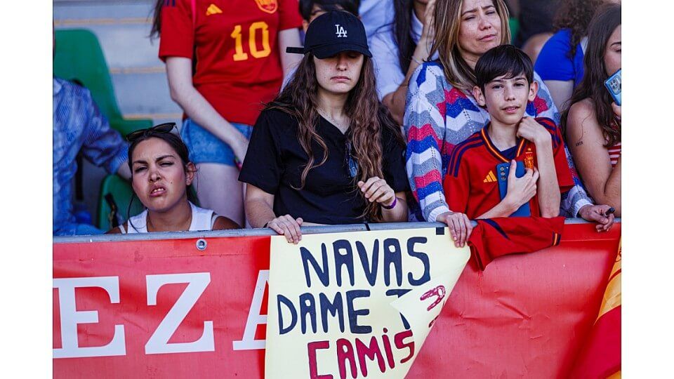 Imagen del entrenamiento de la Selección Española.
