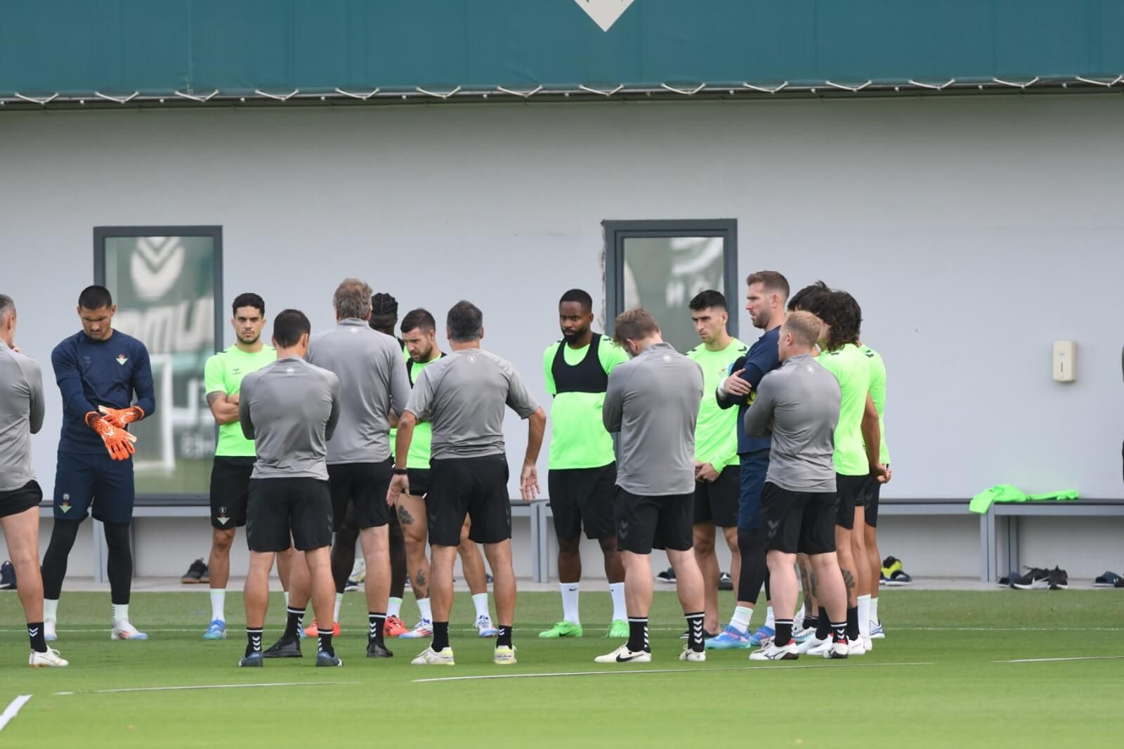  Los jugadores del Betis en un reciente entrenamiento