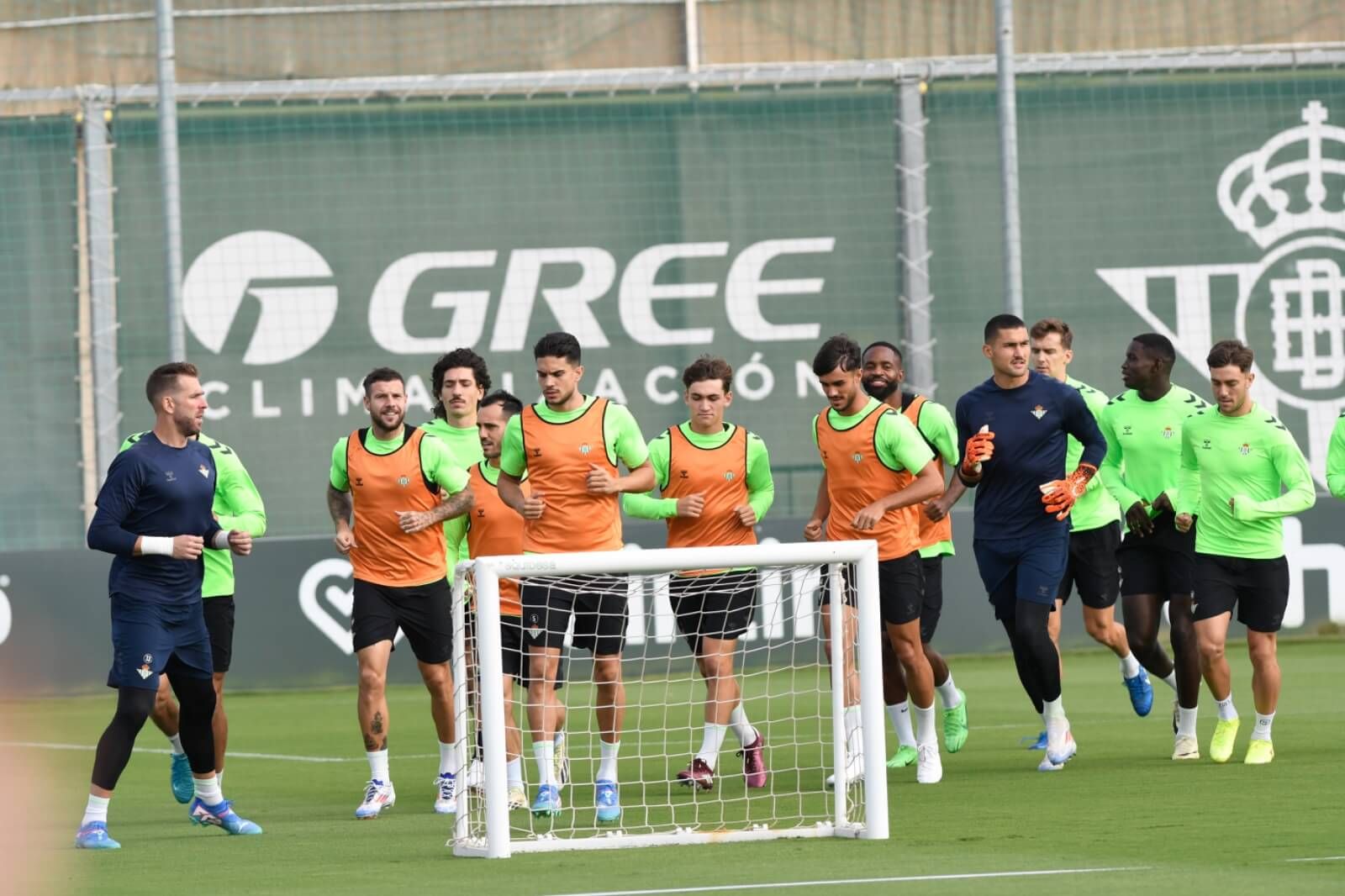 Imagen de un entrenamiento del Real Betis