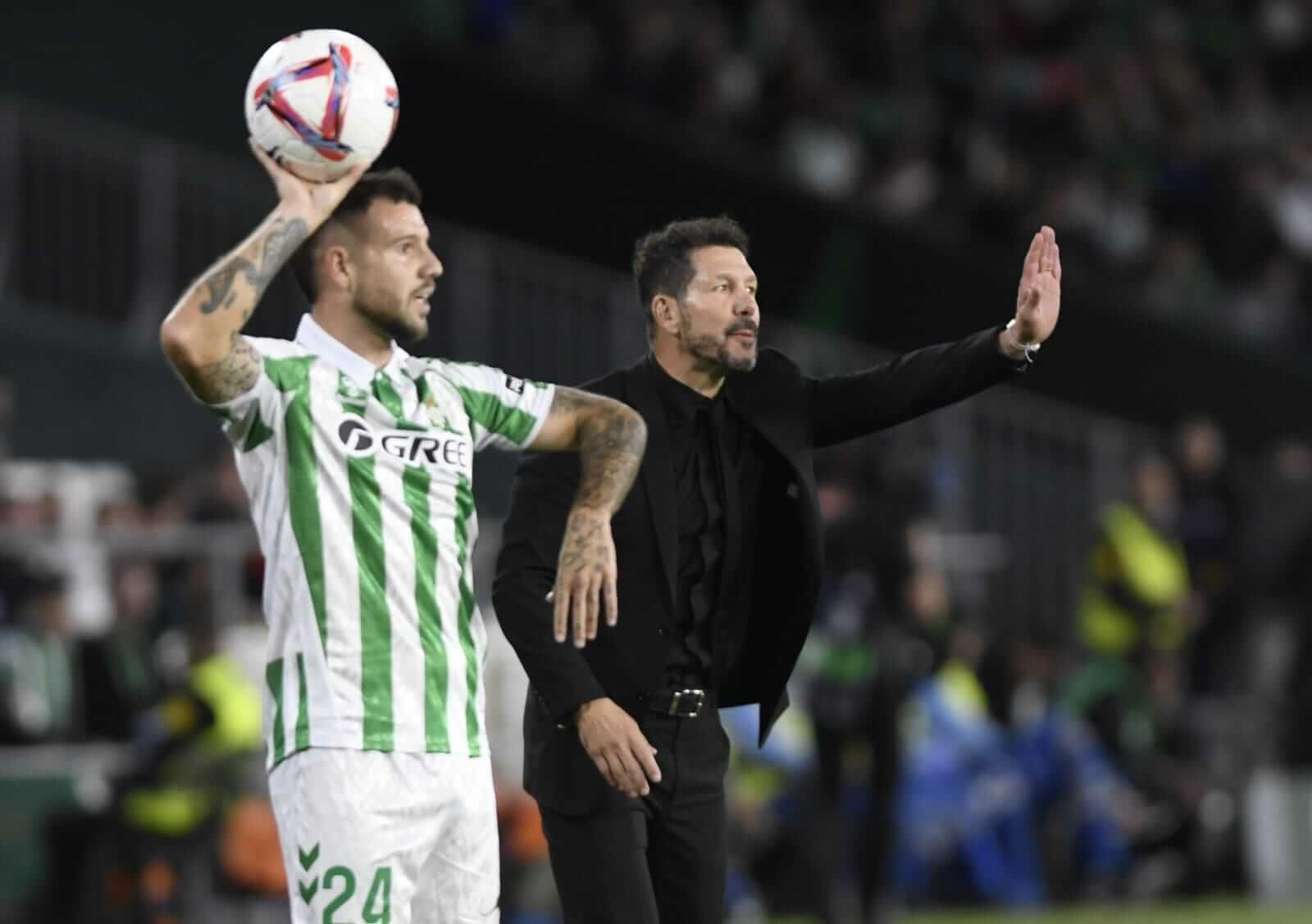 Aitor Ruibal, contra el Atlético de Madrid