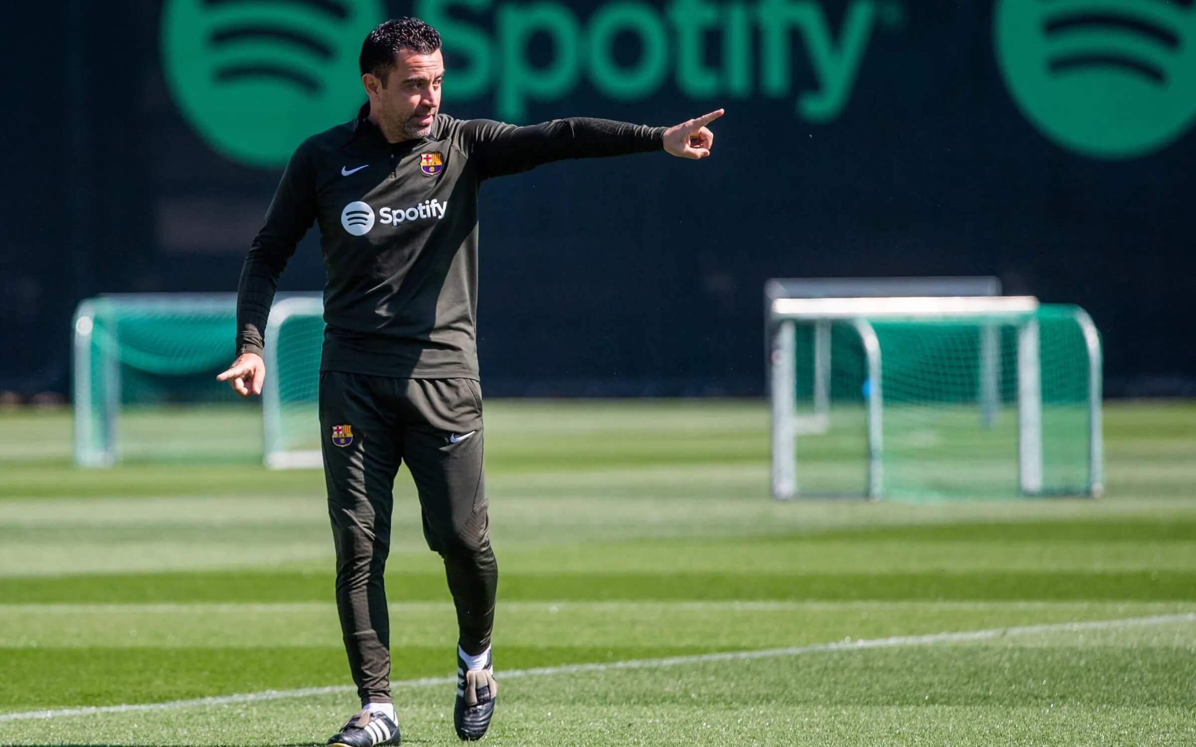  Xavi Hernández, en una sesión del Barcelona.