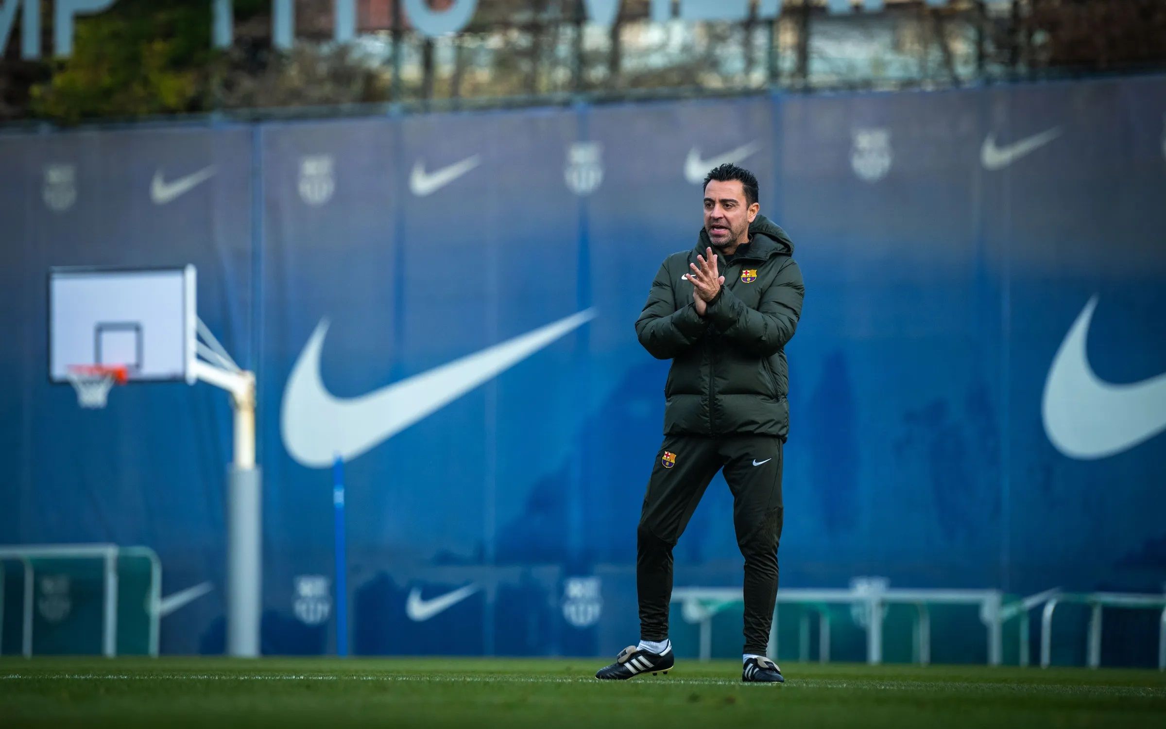  Xavi Hernández, en una sesión del Barcelona.