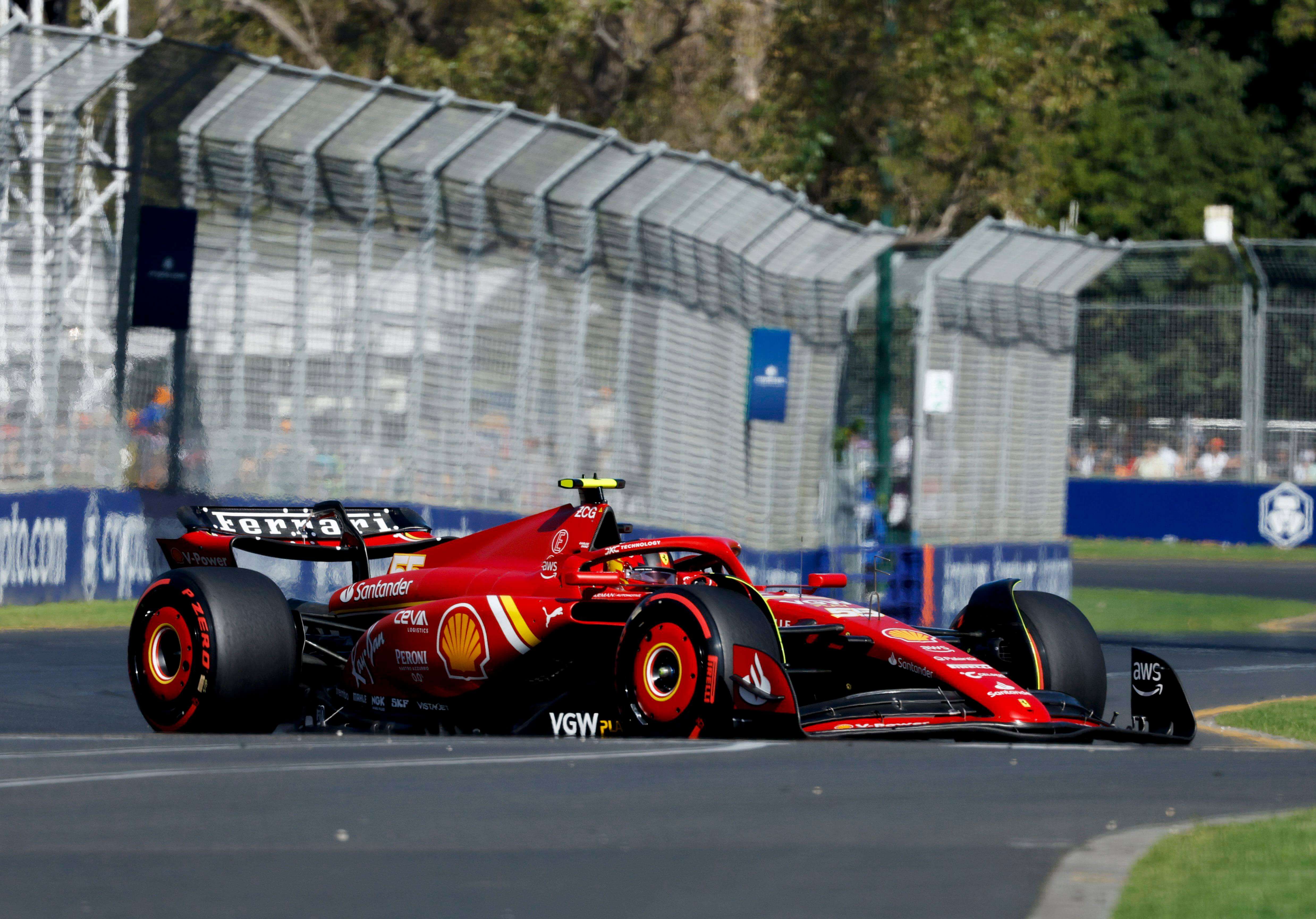  Carlos Sainz, en el GP de Australia.