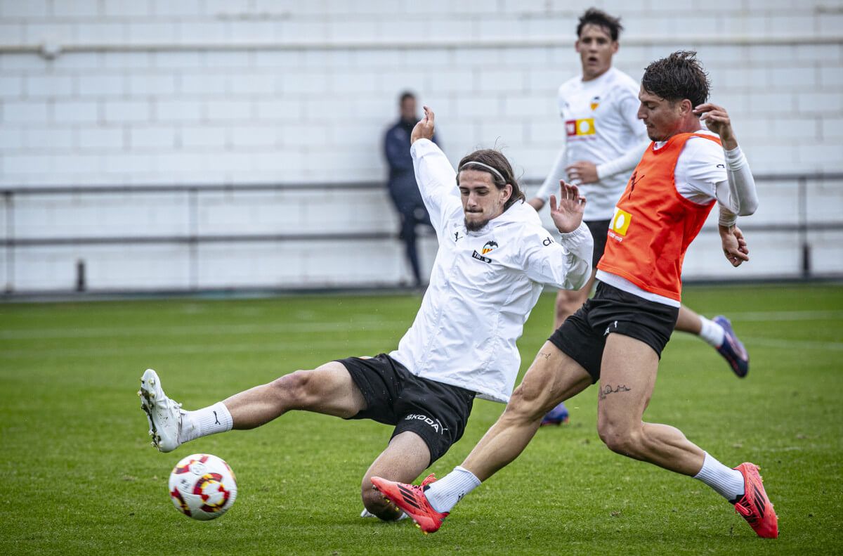  Yarek Gasiorowski, en el entrenamiento del martes.