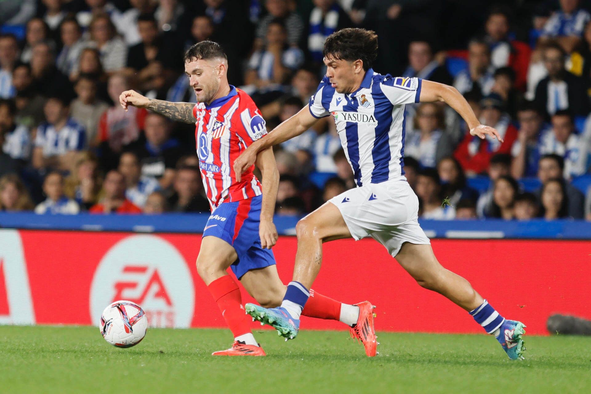  Javi Galán se hizo un sitio en el Atlético tras su cesión en la Real Sociedad(FOTO: EFE).