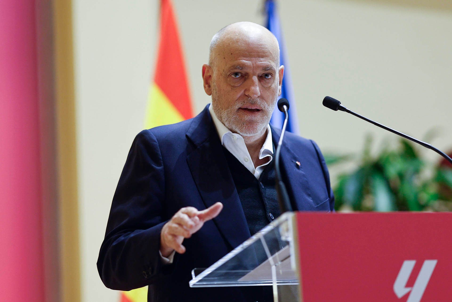  Javier Tebas, en un acto de LALIGA.