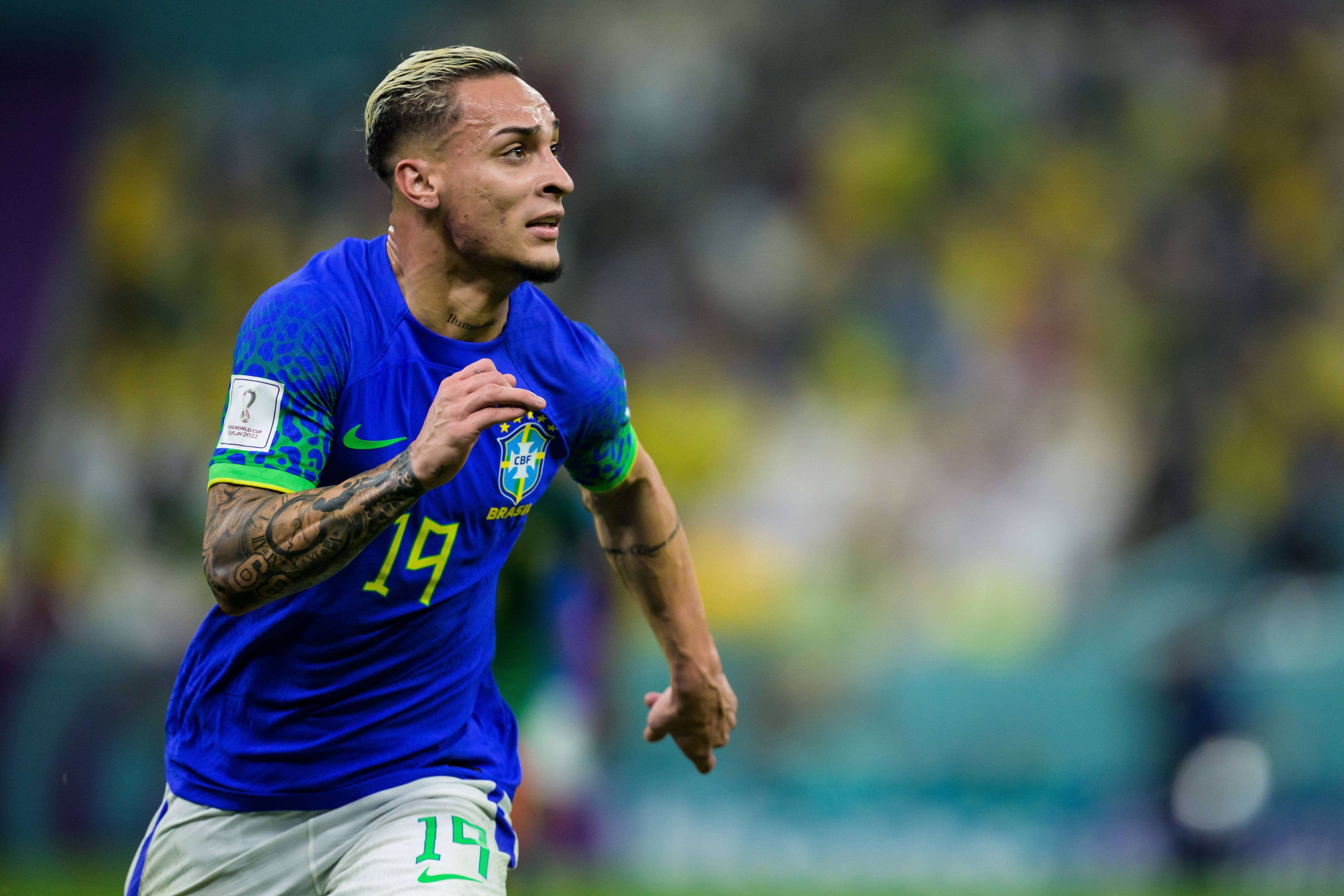  Antony, con Brasil en el Mundial de Catar.