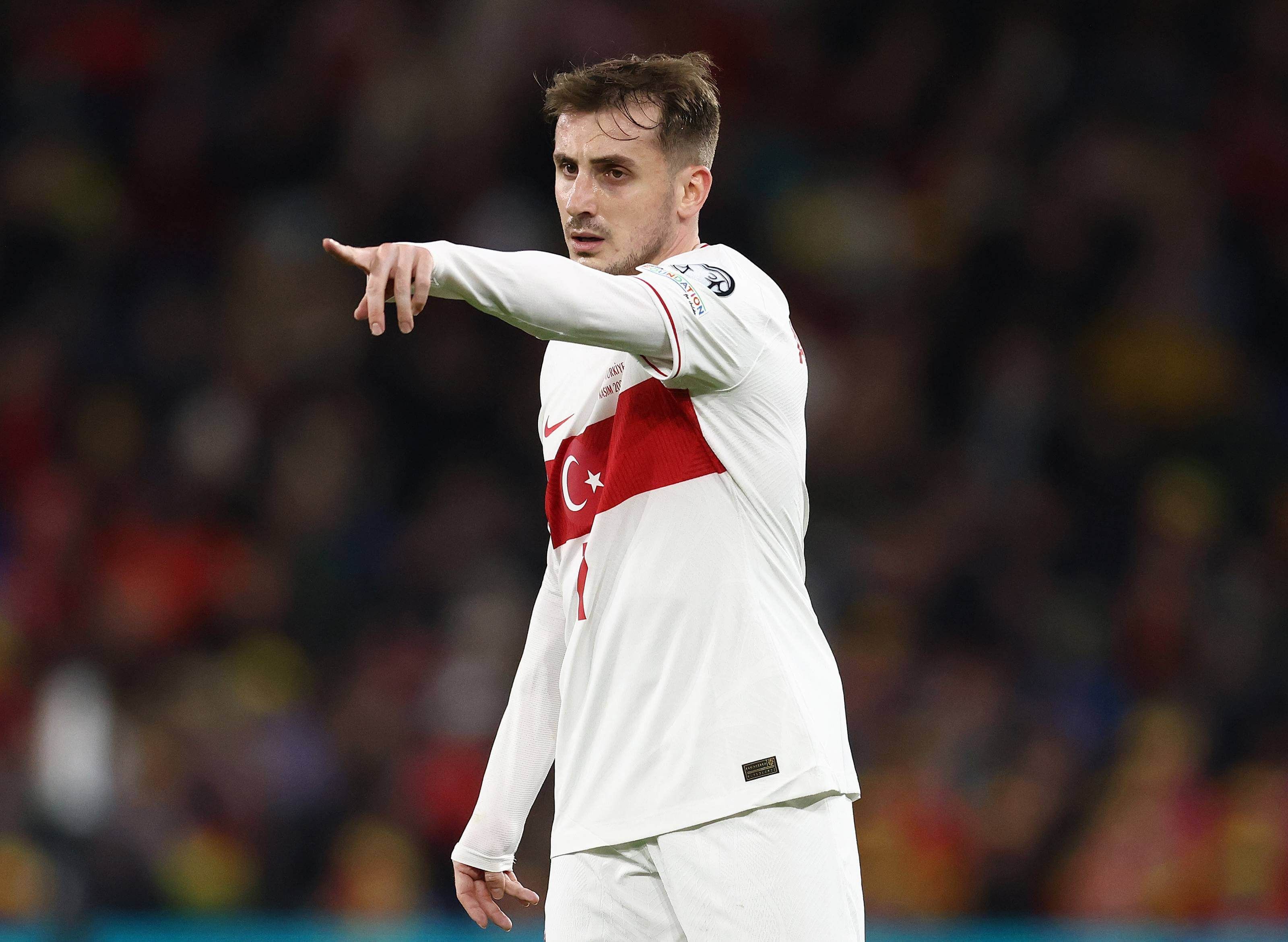  Kerem Aktürkoglu, con la selección de Turquía esta temporada.