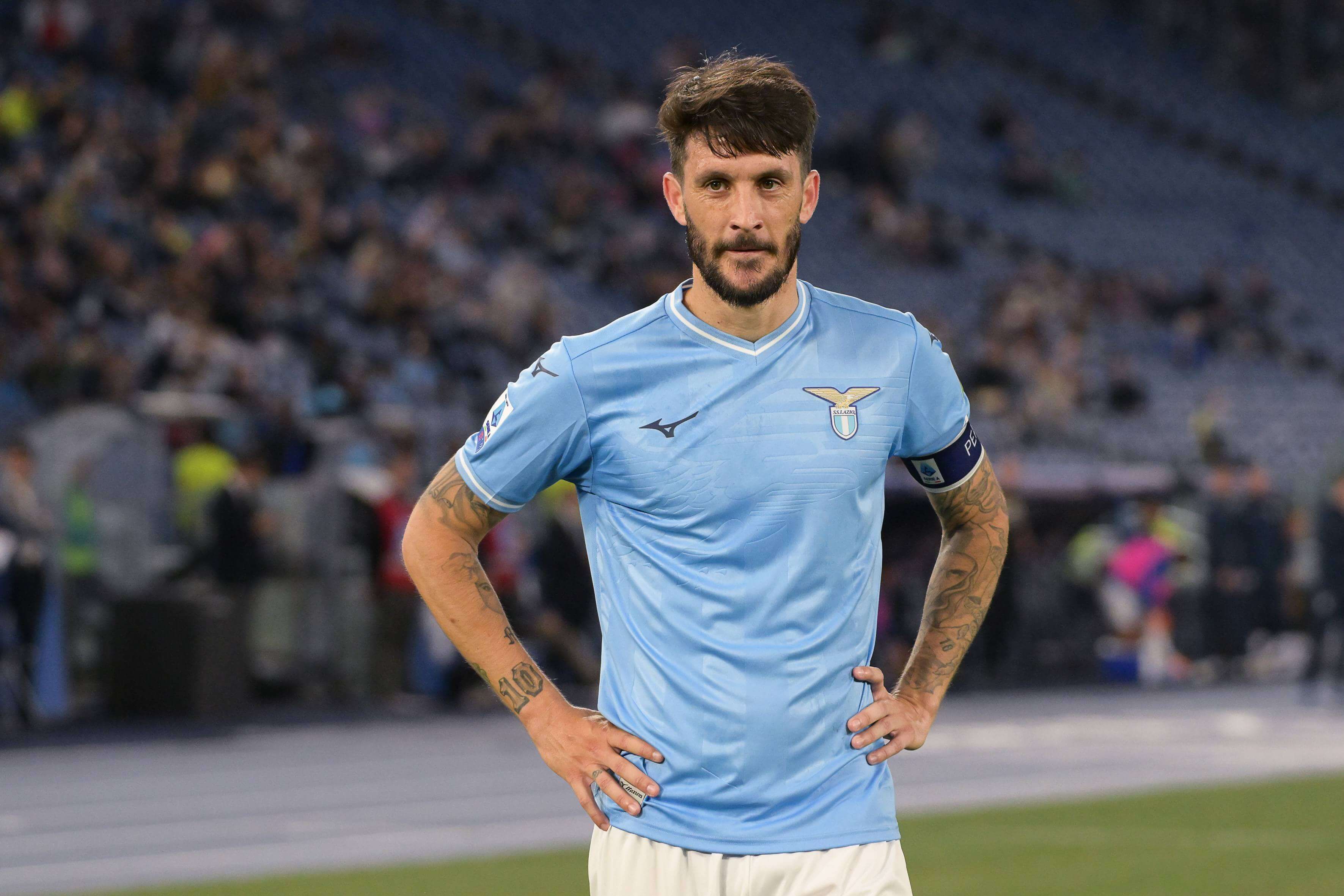 Luis Alberto durante un partido en la Lazio.