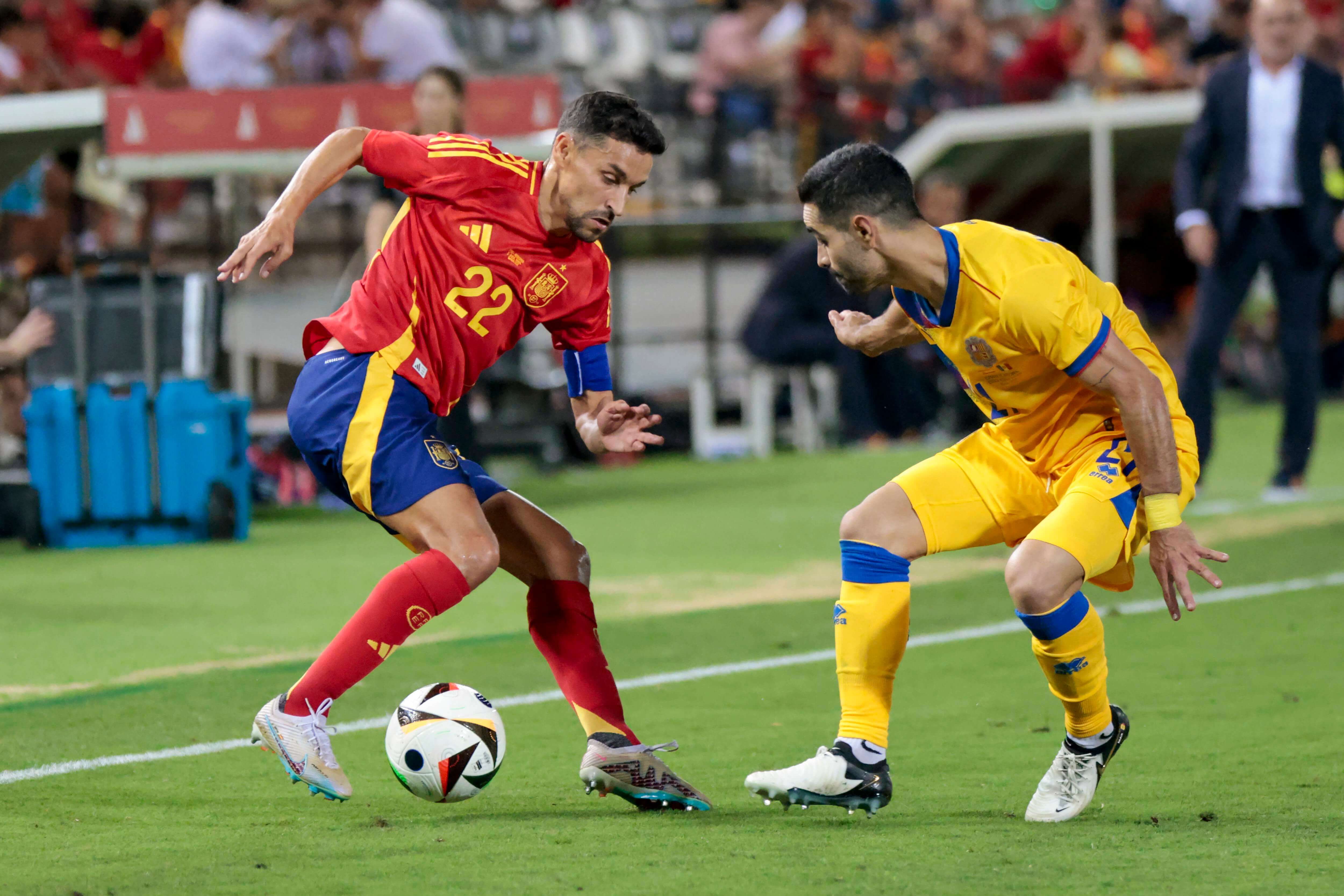 Jesús Navas, con la selección española.