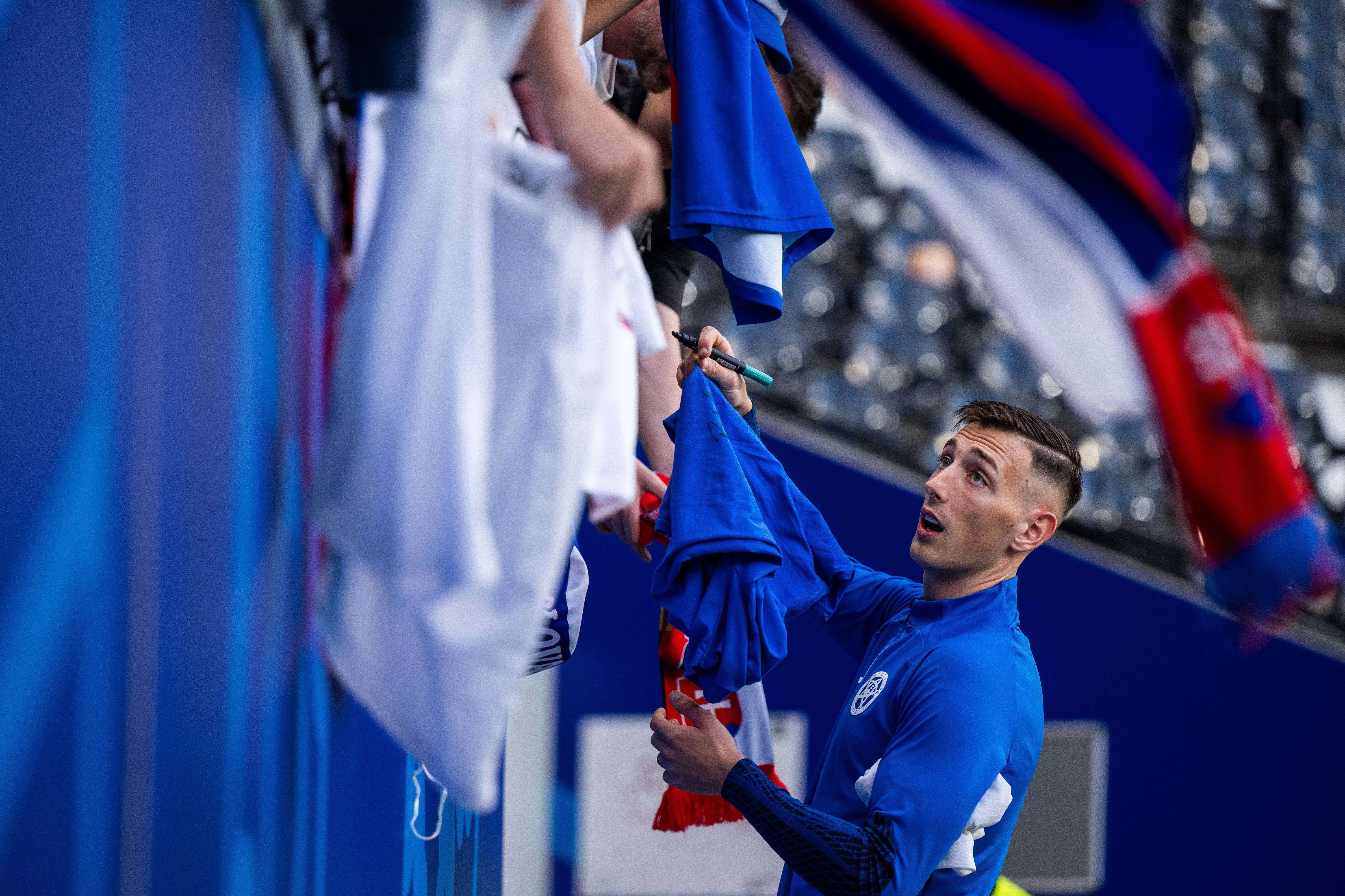 Bozenik, tras un encuentro de la EURO 24.