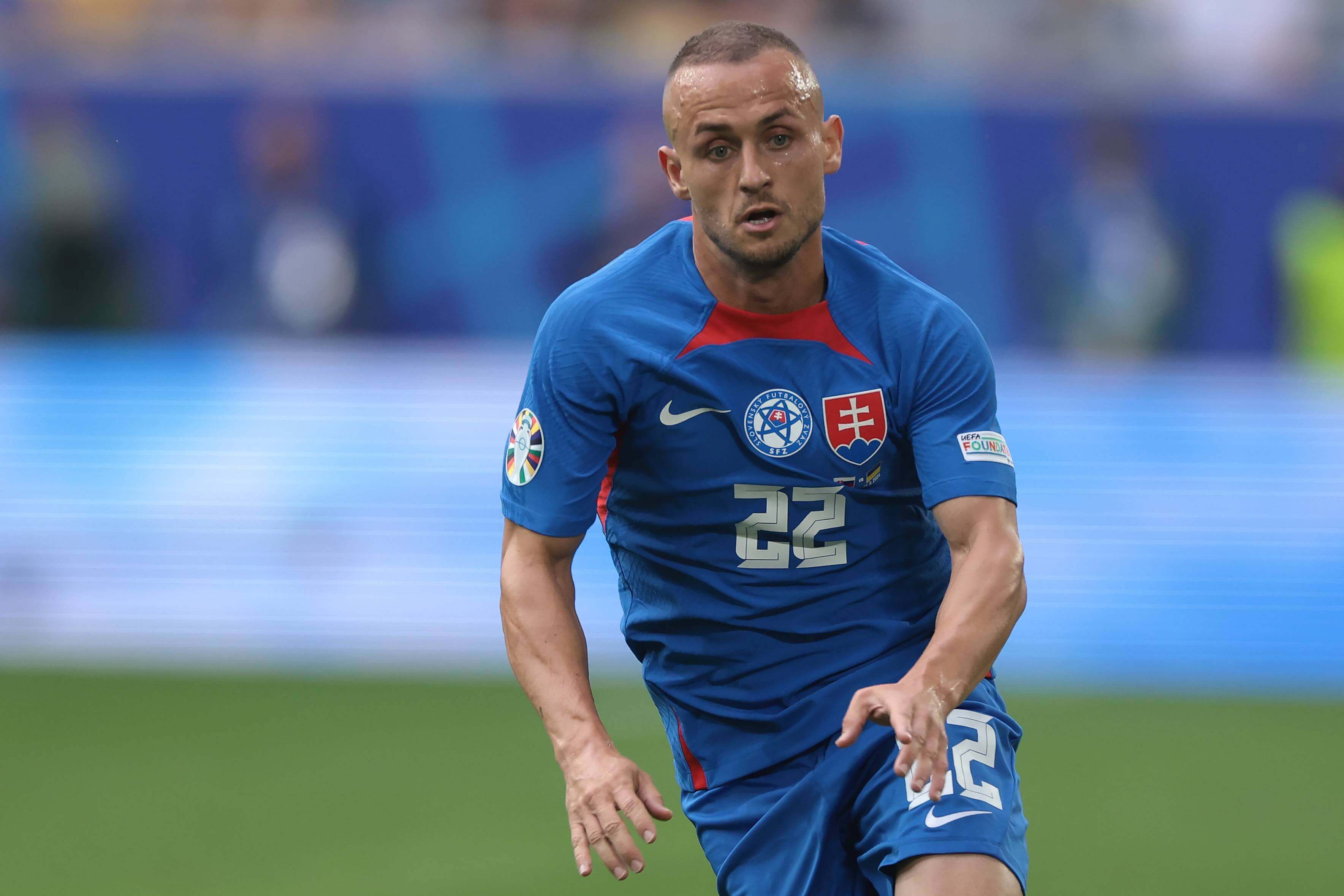 Stanislav Lobotka, en un partido con Eslovaquia en la Eurocopa (Foto: Cordon Press).