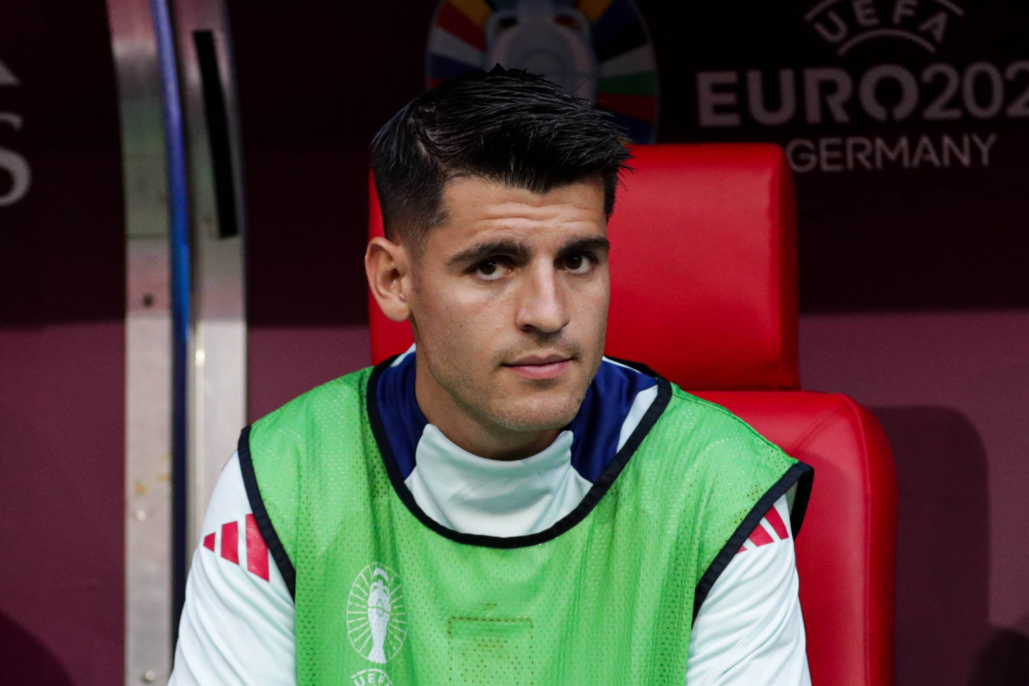  Álvaro Morata, durante la Eurocopa con España.